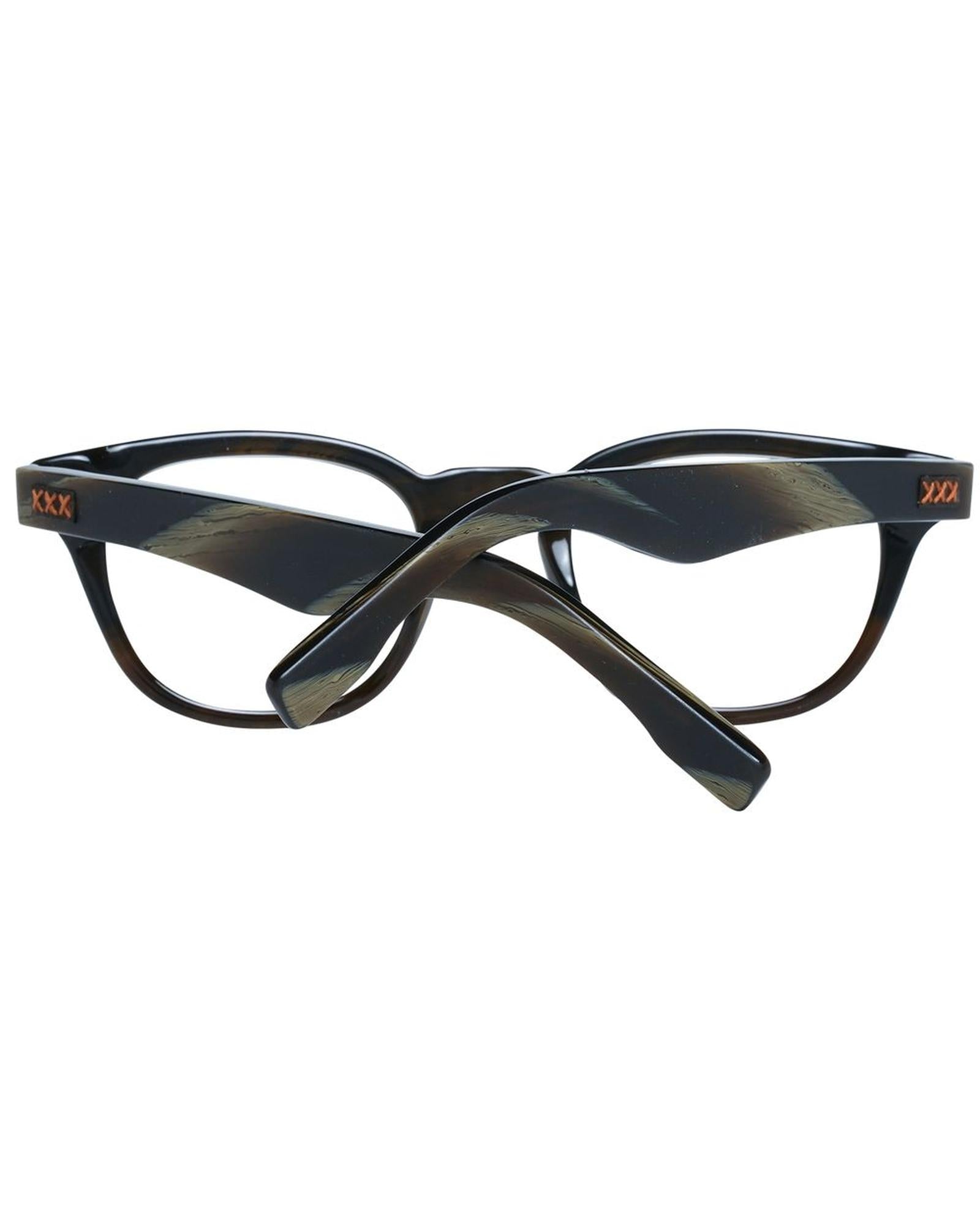 Ermenegildo Zegna Men's Olive  Optical Frames - One Size 3