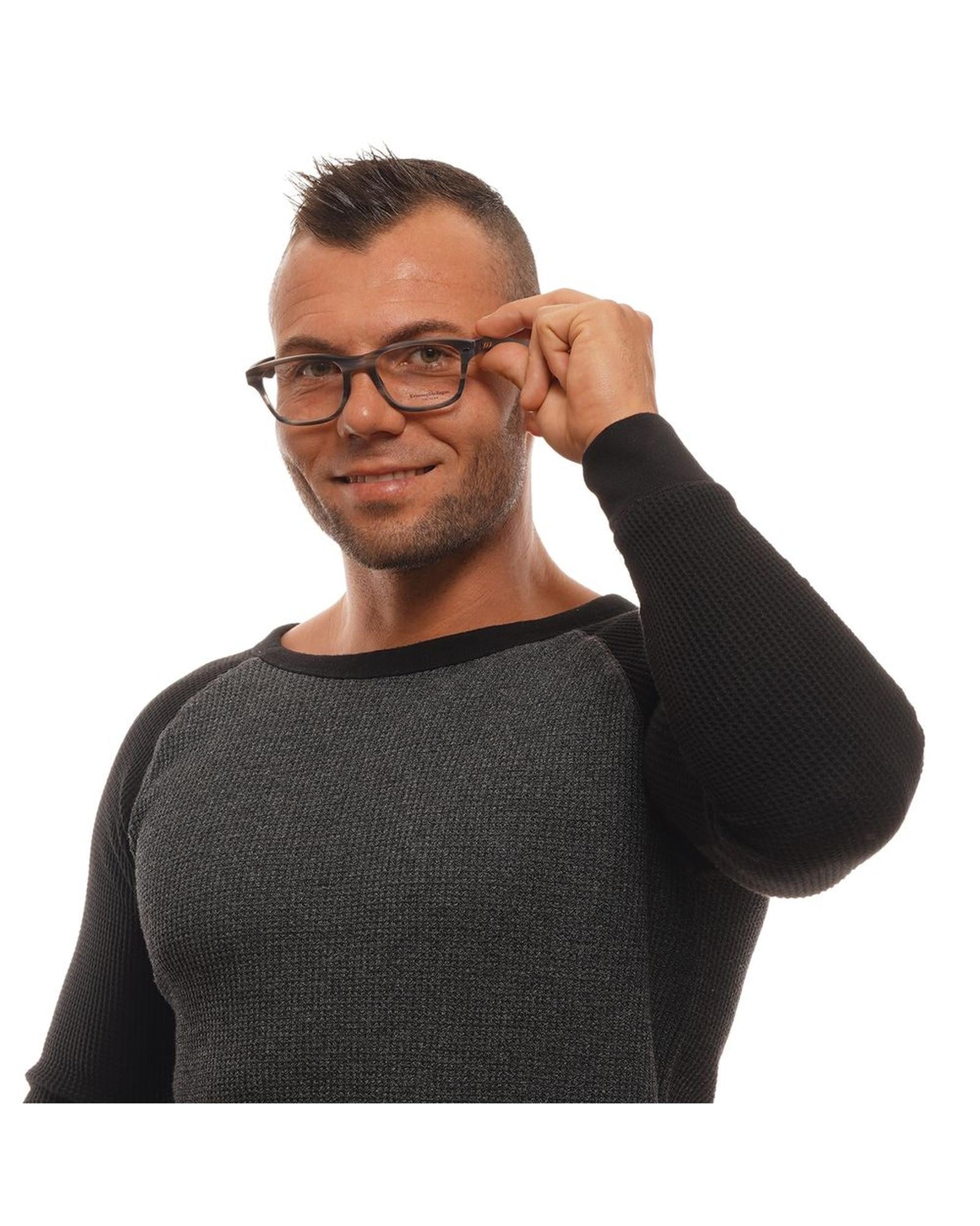 Ermenegildo Zegna Men's Gray  Optical Frames - One Size 4