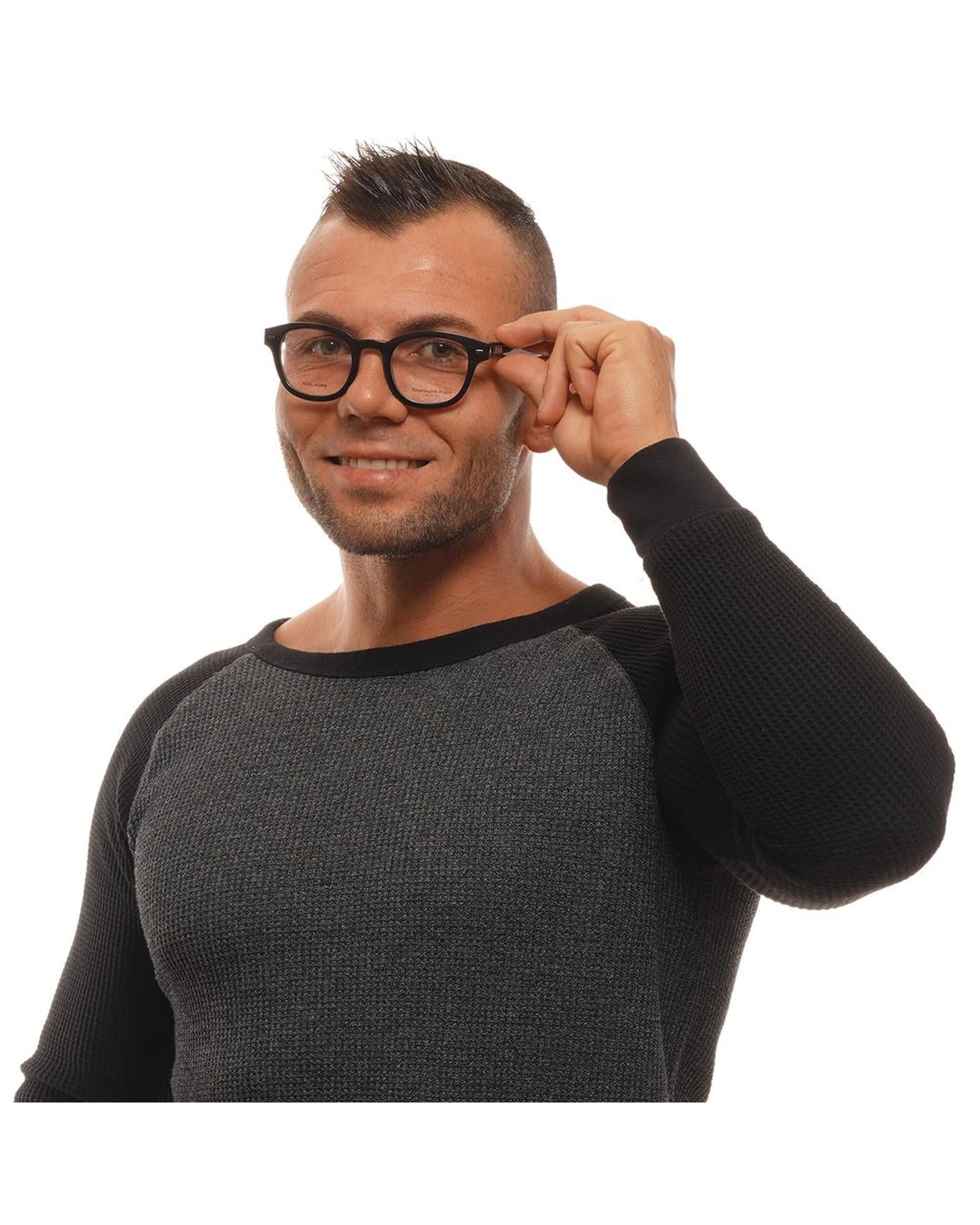 Ermenegildo Zegna Men's Black  Optical Frames - One Size 4