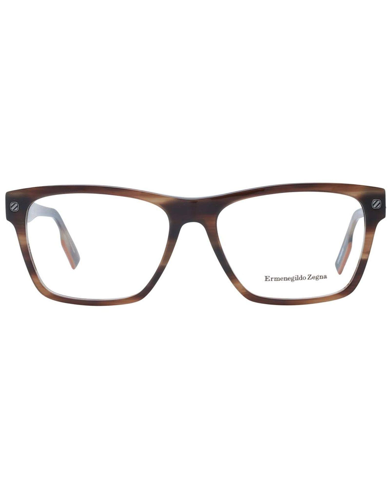 Ermenegildo Zegna Men's Brown  Optical Frames - One Size