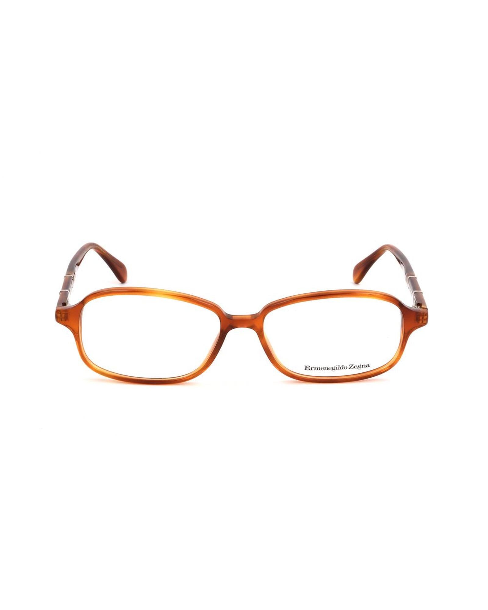 Ermenegildo Zegna Unisex's Brown Plastic Frames - One Size