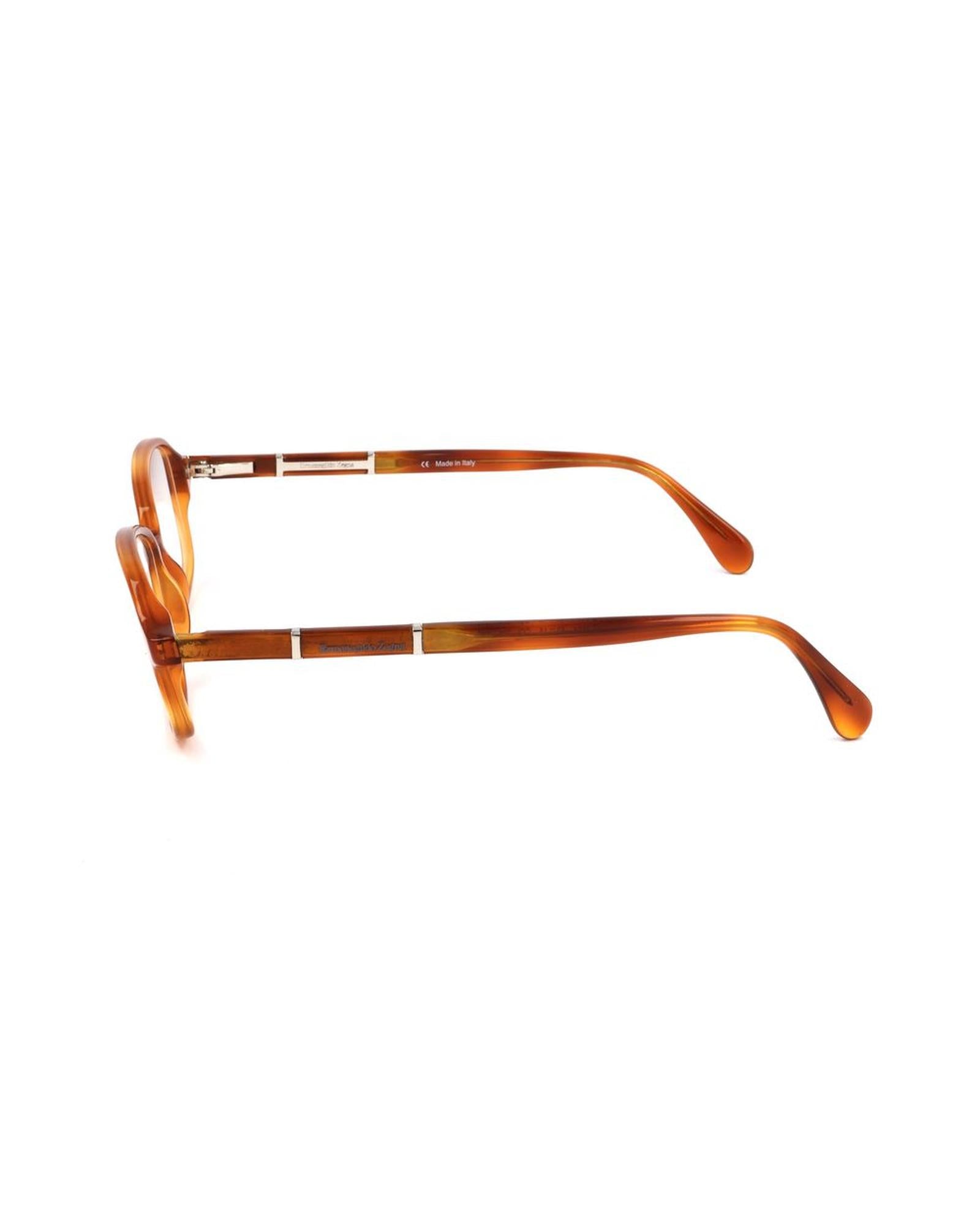 Ermenegildo Zegna Unisex's Brown Plastic Frames - One Size 3