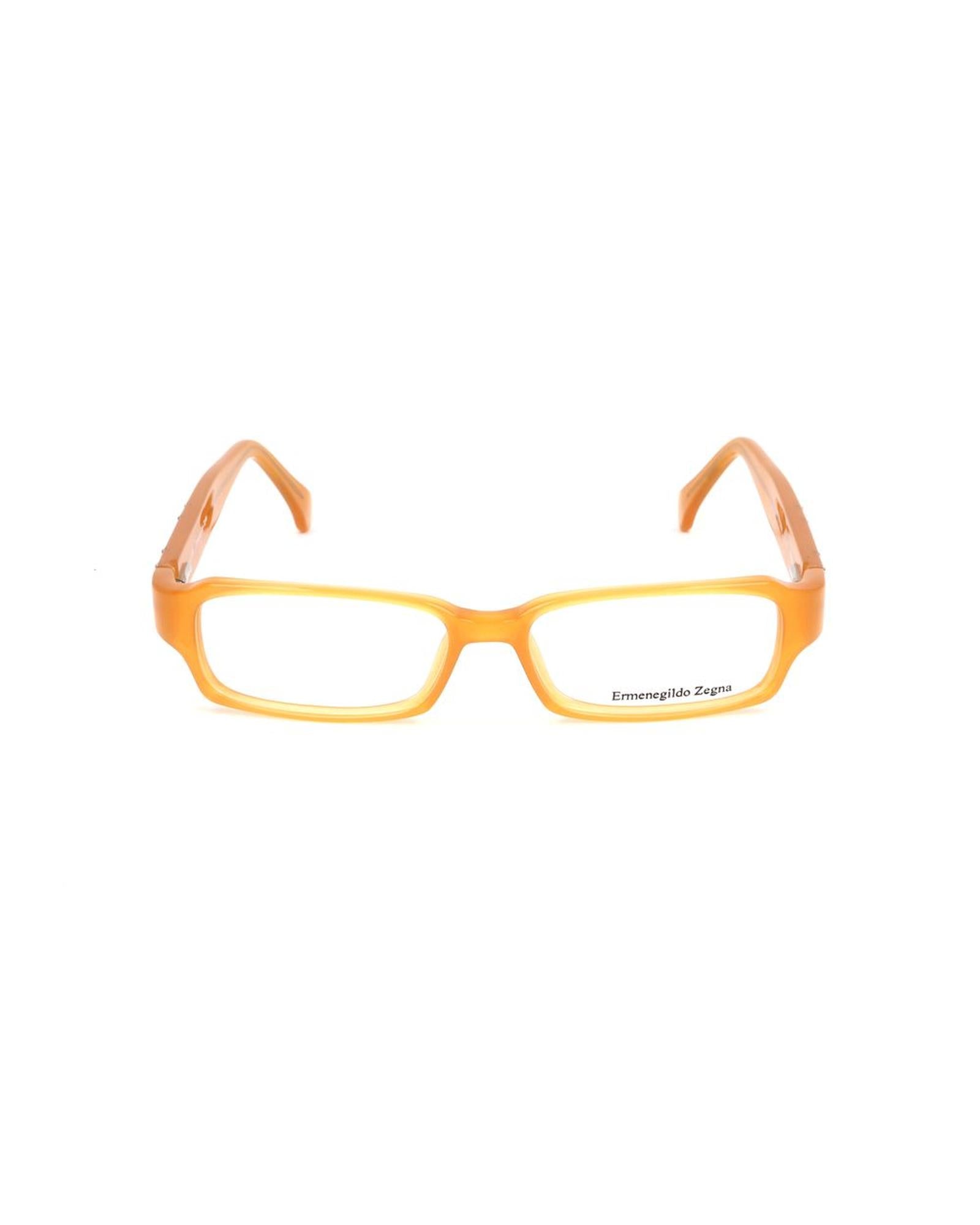 Ermenegildo Zegna Unisex's Yellow Plastic Frames - One Size