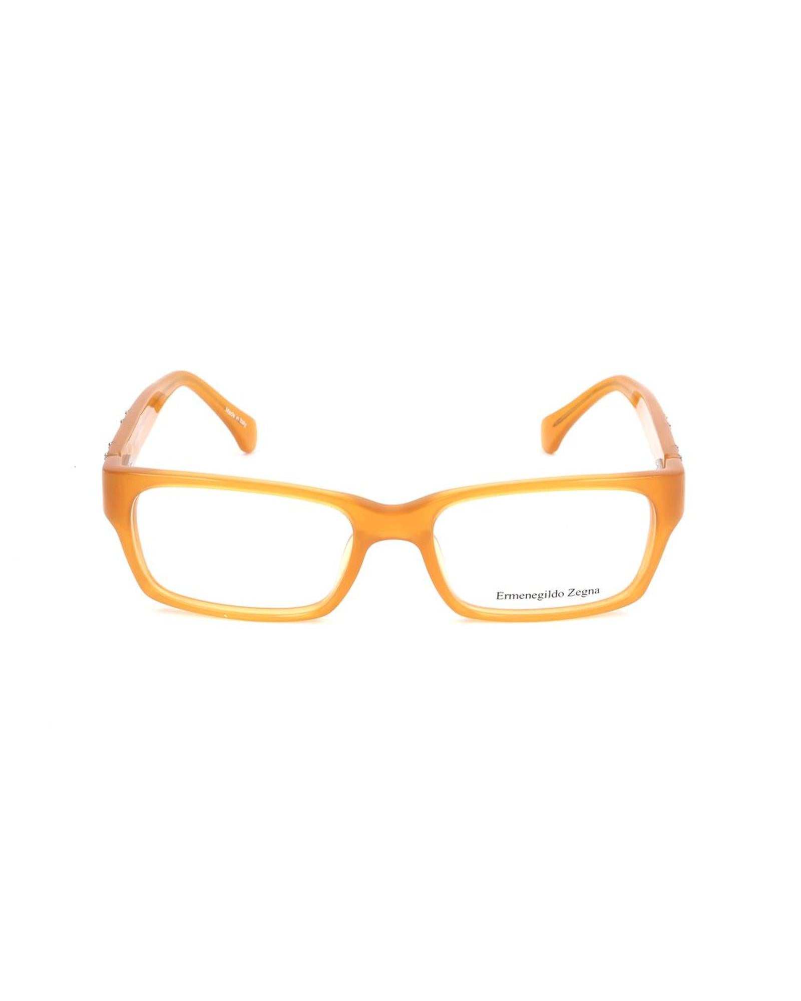 Ermenegildo Zegna Unisex's Yellow Plastic Frames - One Size
