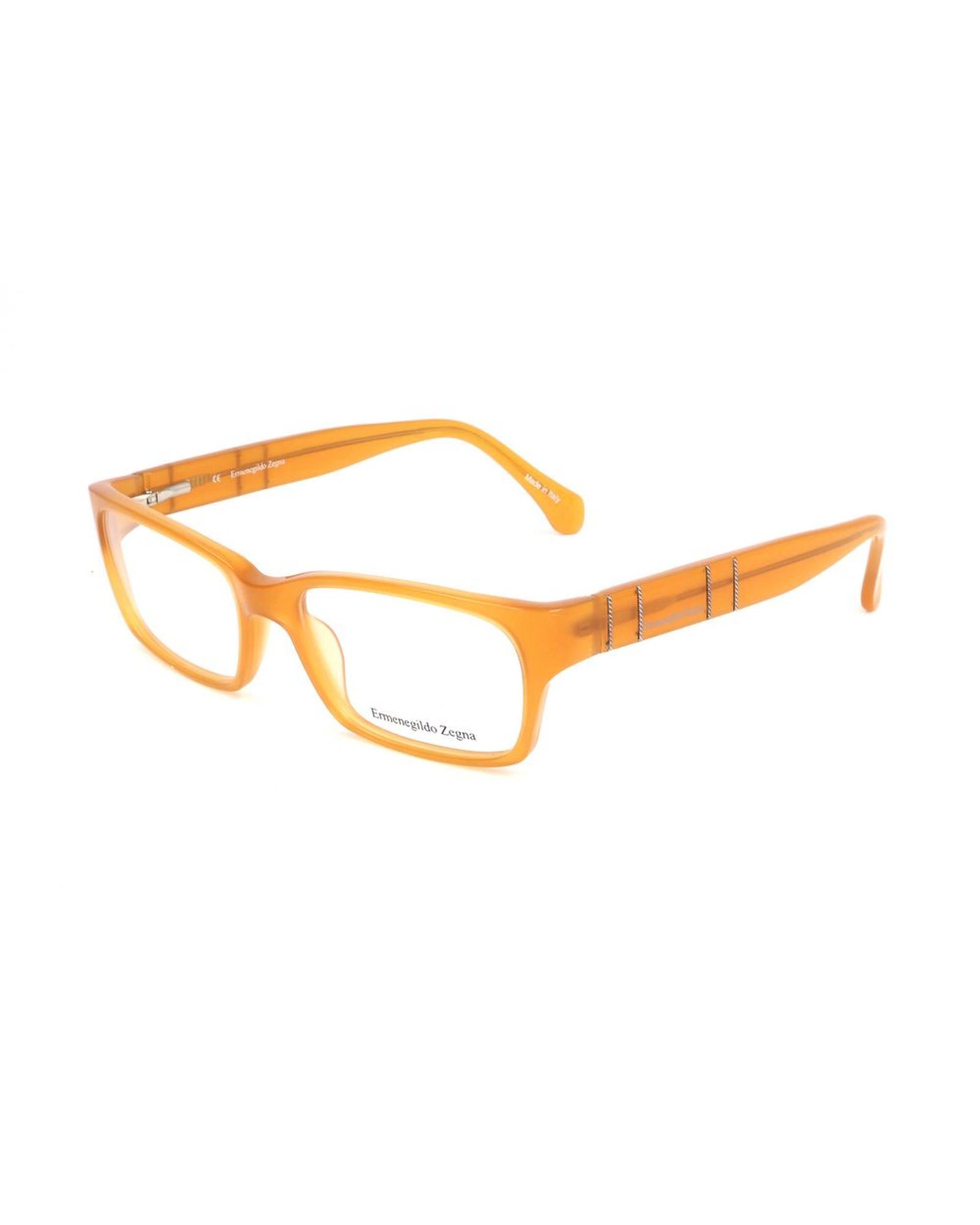 Ermenegildo Zegna Unisex's Yellow Plastic Frames - One Size