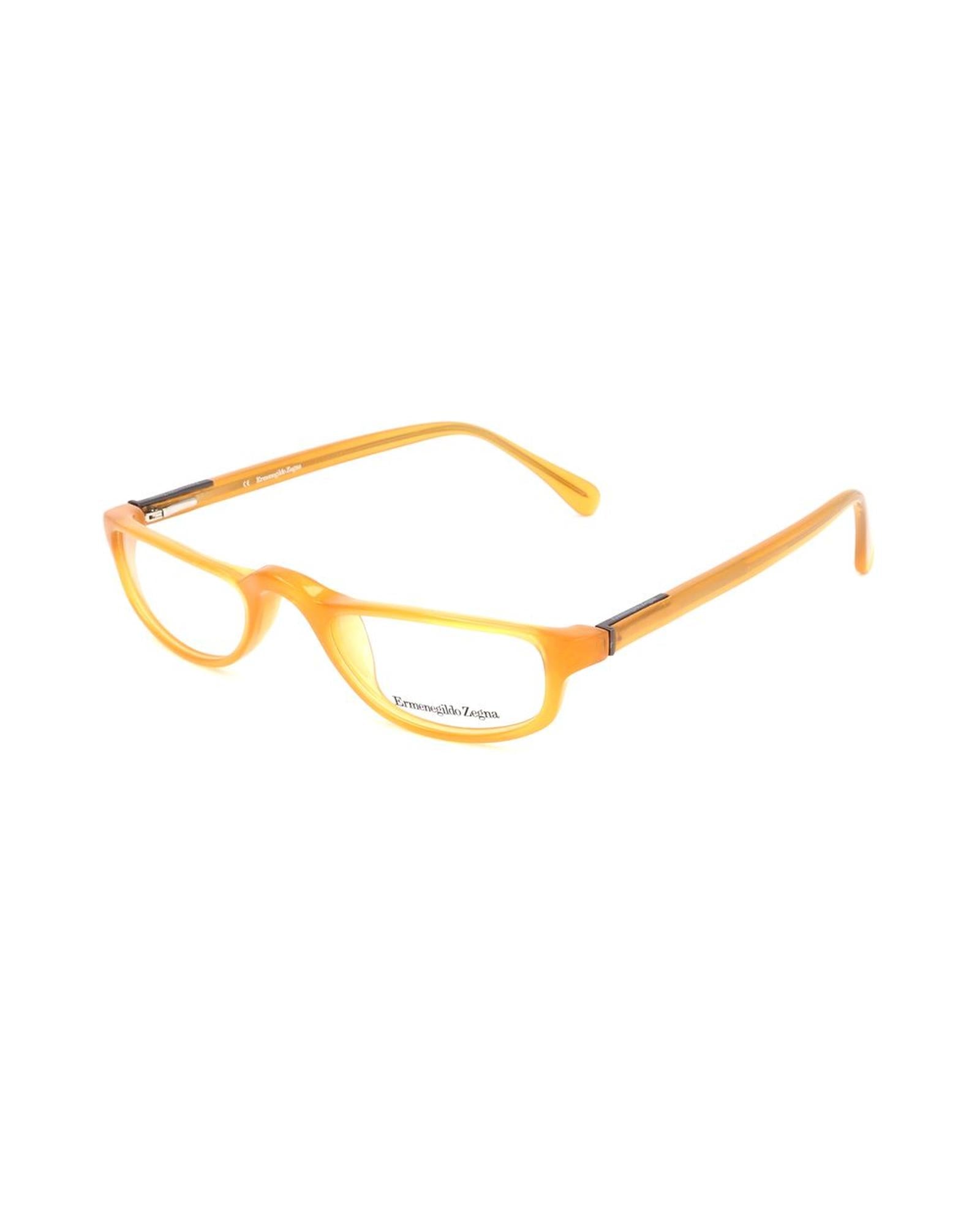 Ermenegildo Zegna Unisex's Yellow Plastic Frames - One Size