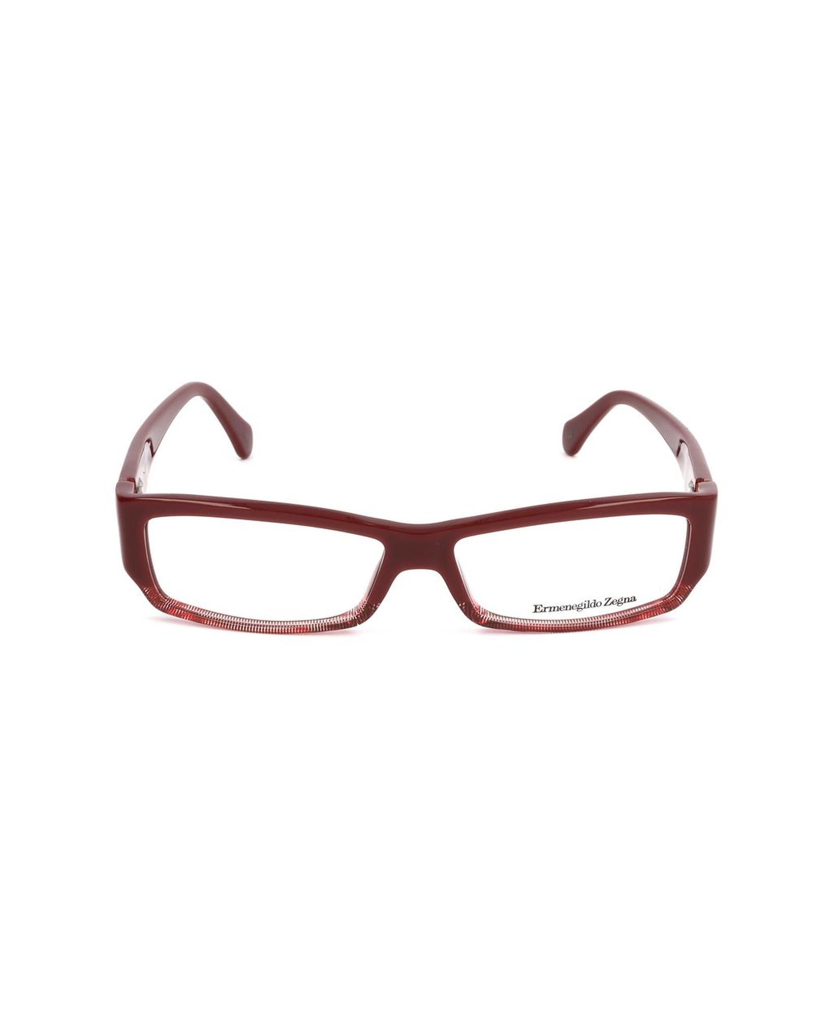 Ermenegildo Zegna Unisex's Red Plastic Frames - One Size