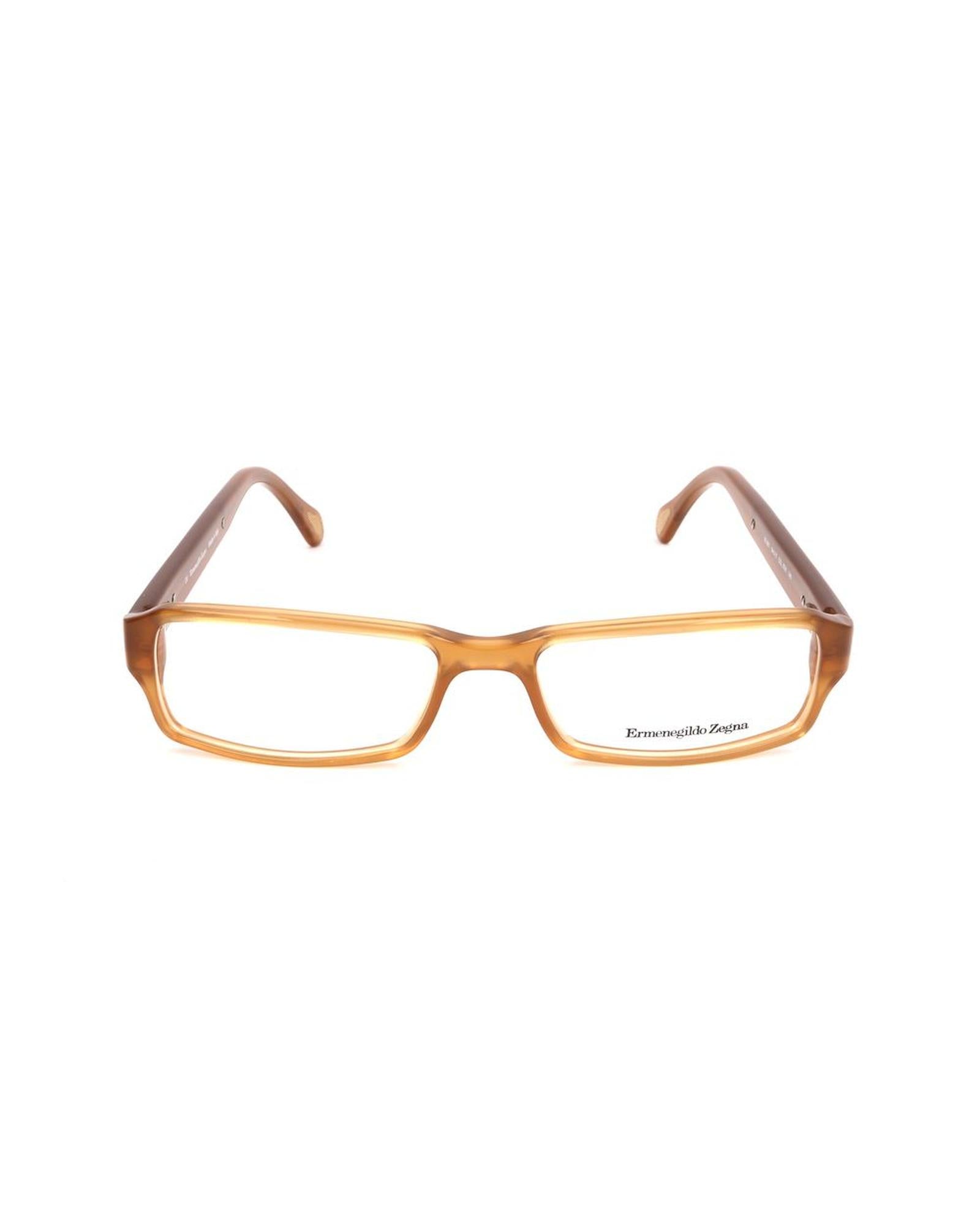 Ermenegildo Zegna Men's Brown Plastic Frames - One Size