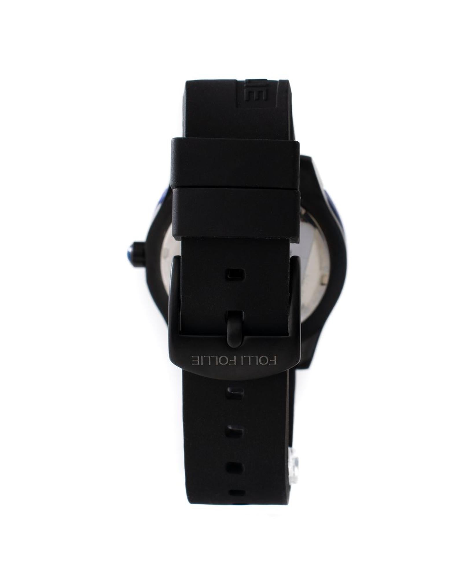 Folli Follie Women's Black Silicone Watch - One Size