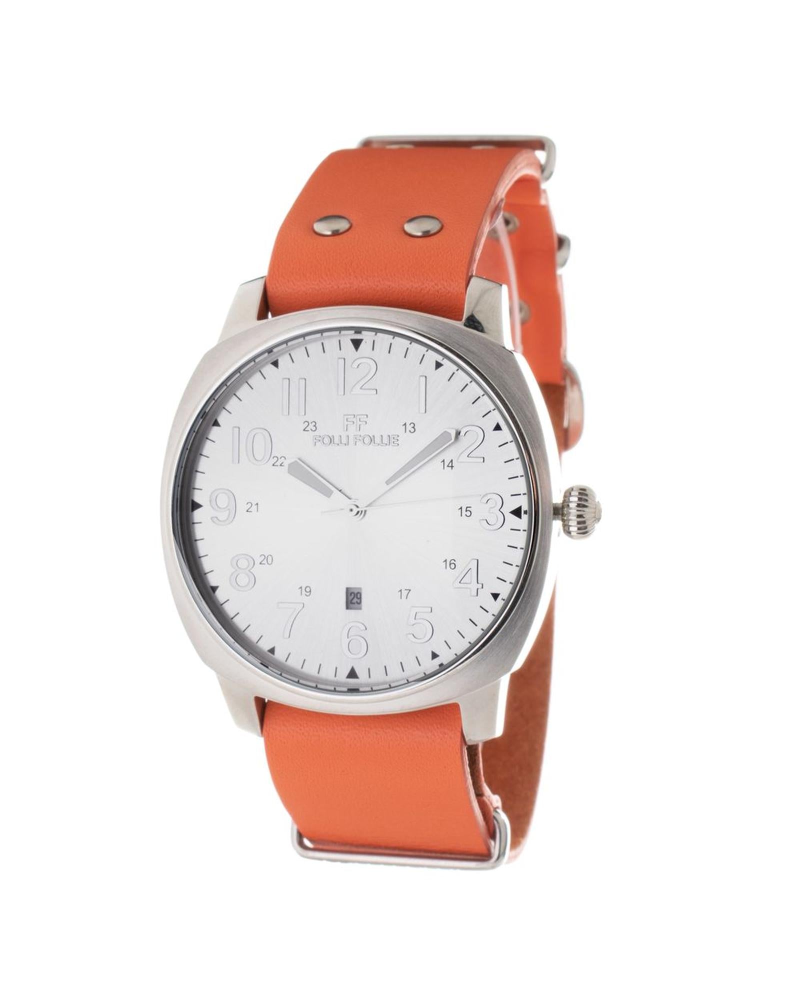 Folli Follie Men's Orange Leather Watch - One Size