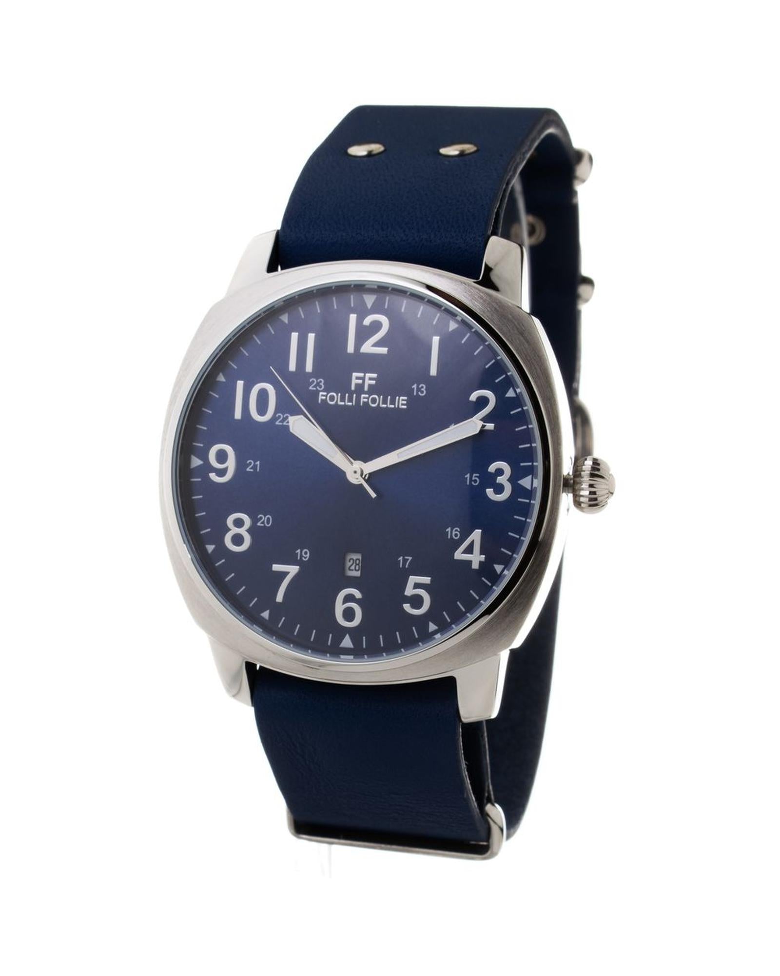 Folli Follie Men's Blue Leather Watch - One Size
