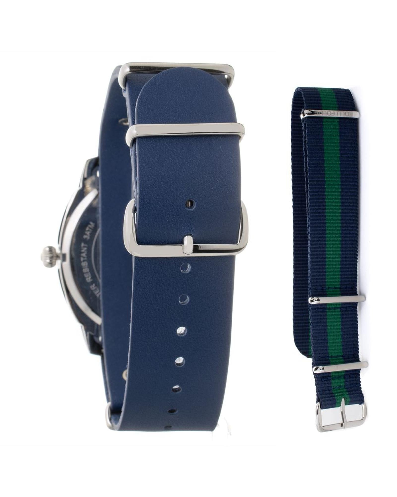 Folli Follie Men's Blue Leather Watch - One Size