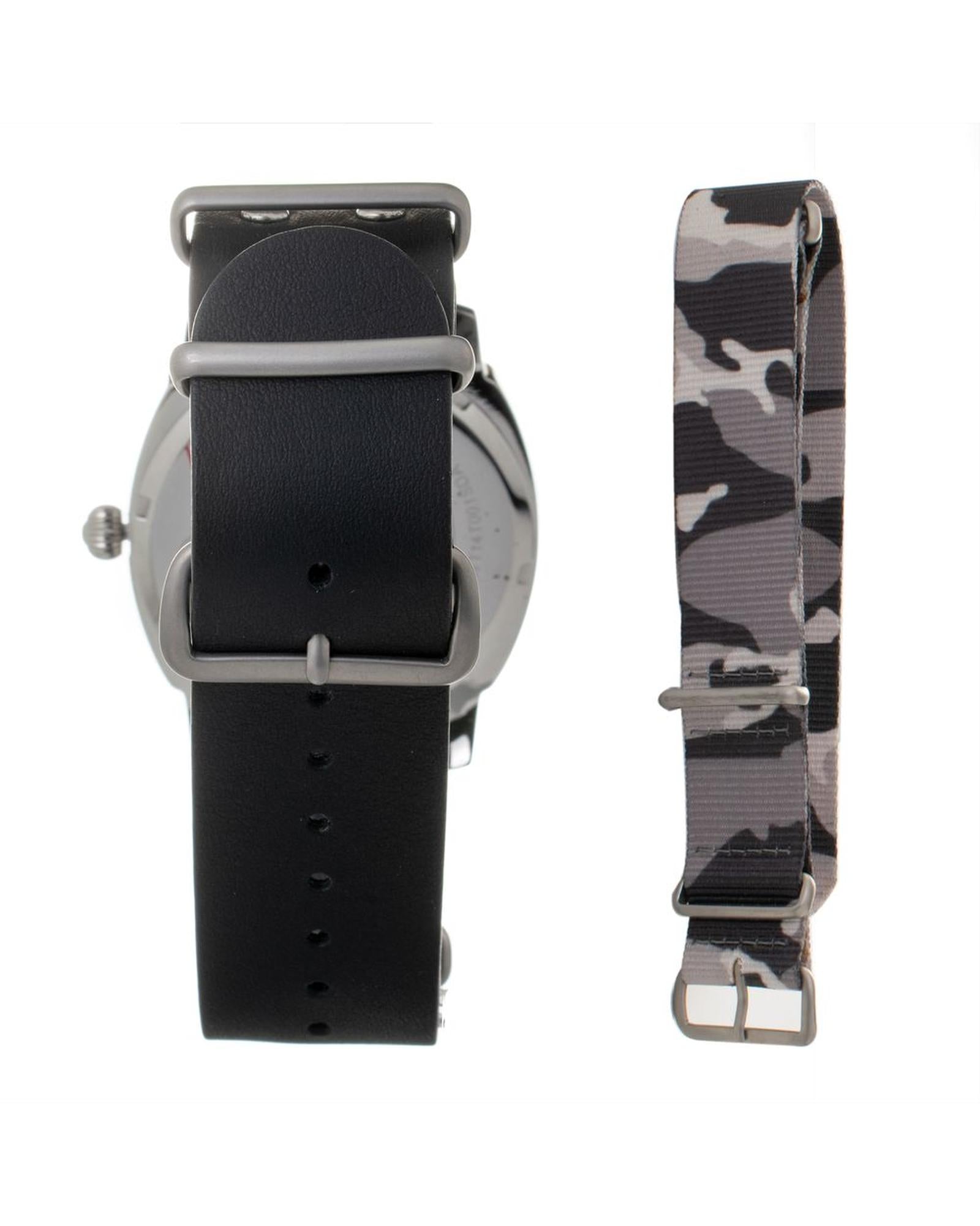 Folli Follie Men's Black Leather Watch - One Size