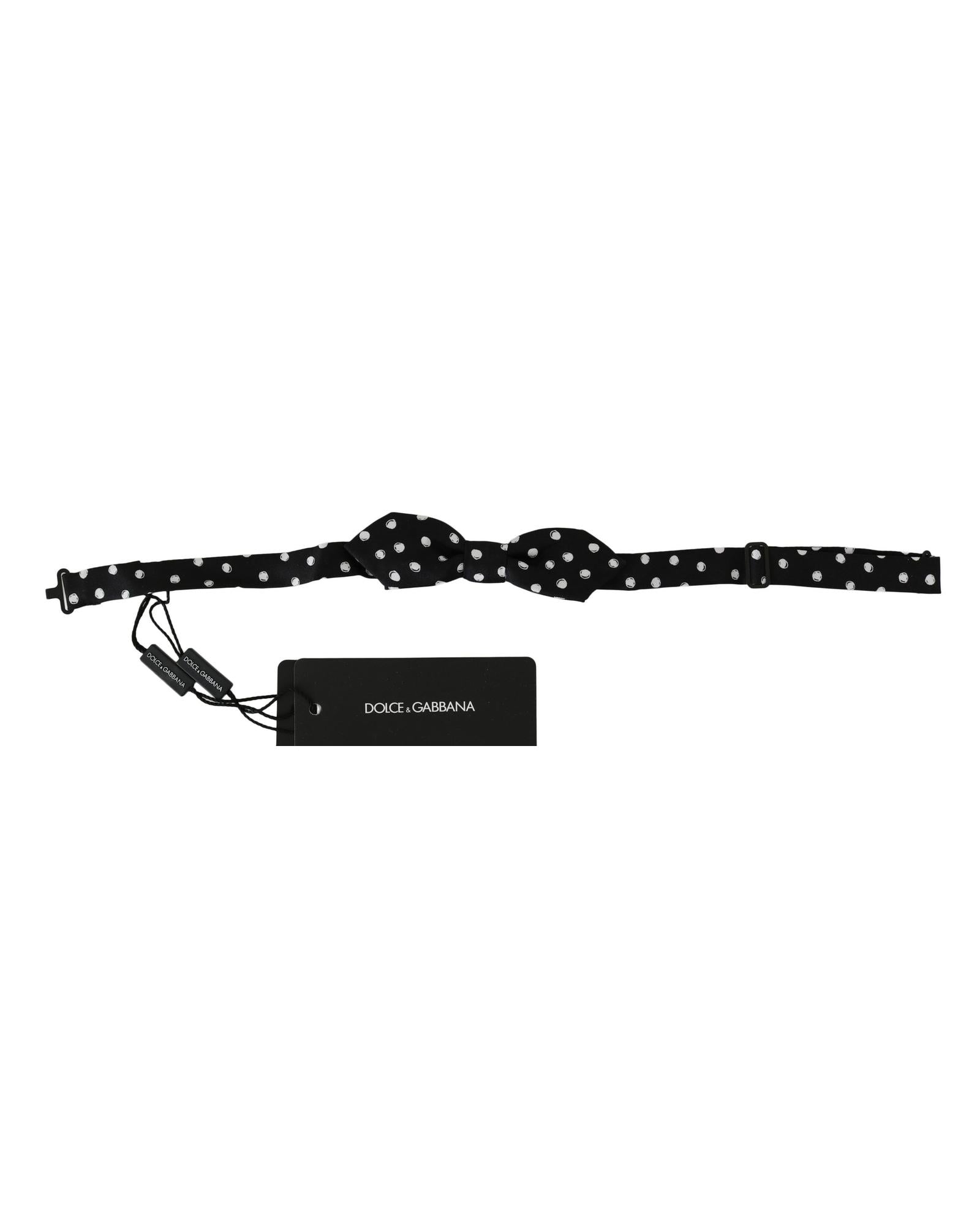 Dolce & Gabbana Men's Elegant Silk Black Tie for the Distinguished Gentle - One Size