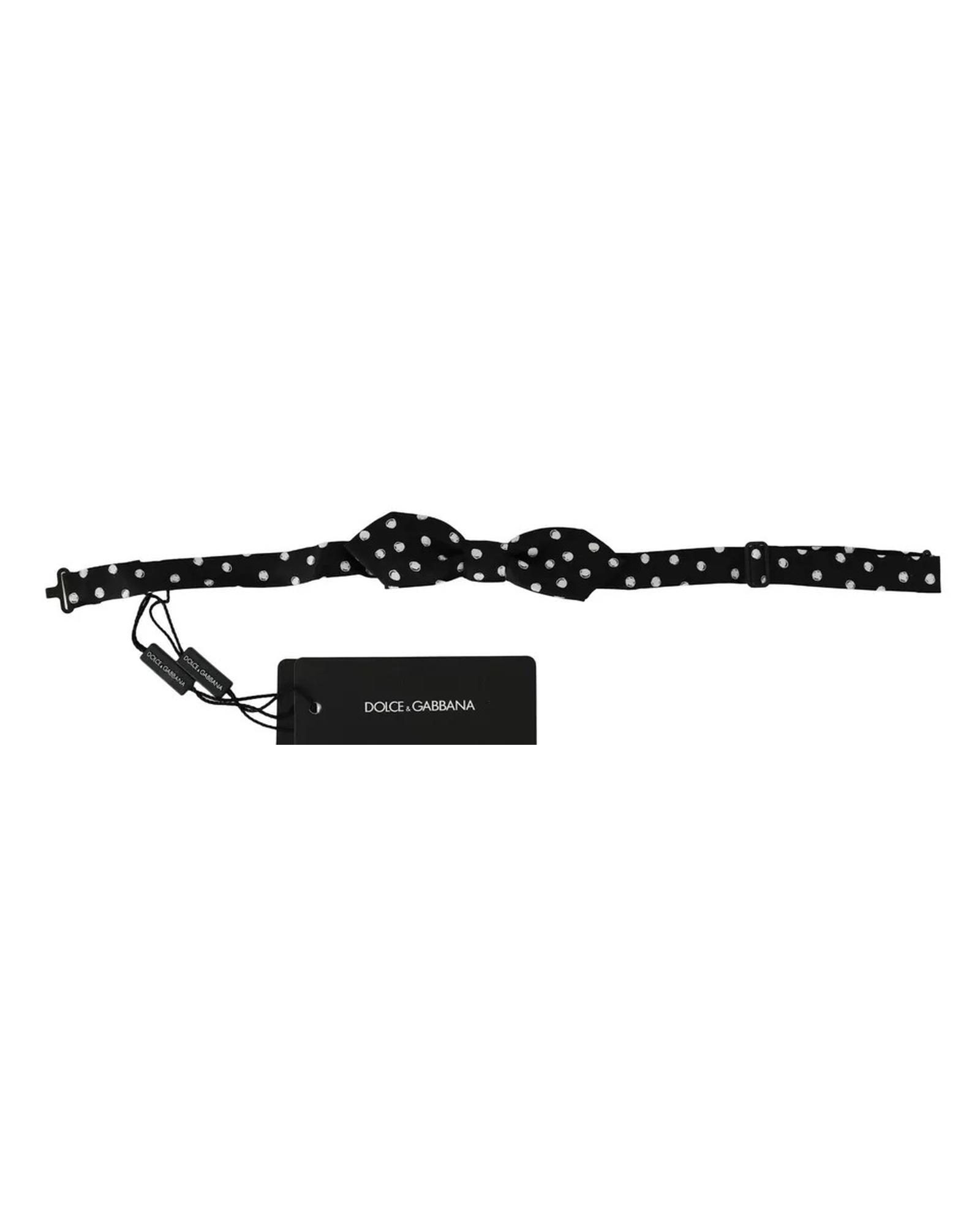 Dolce & Gabbana Men's Elegant Silk Black Tie for the Distinguished Gentle - One Size 3