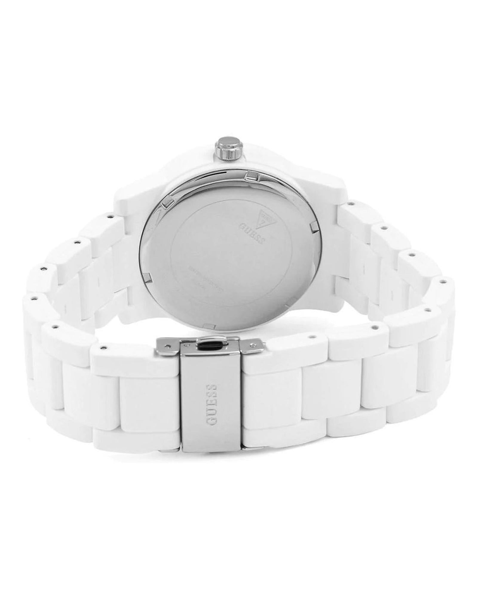 Guess Unisex's White Rubber Watch - One Size