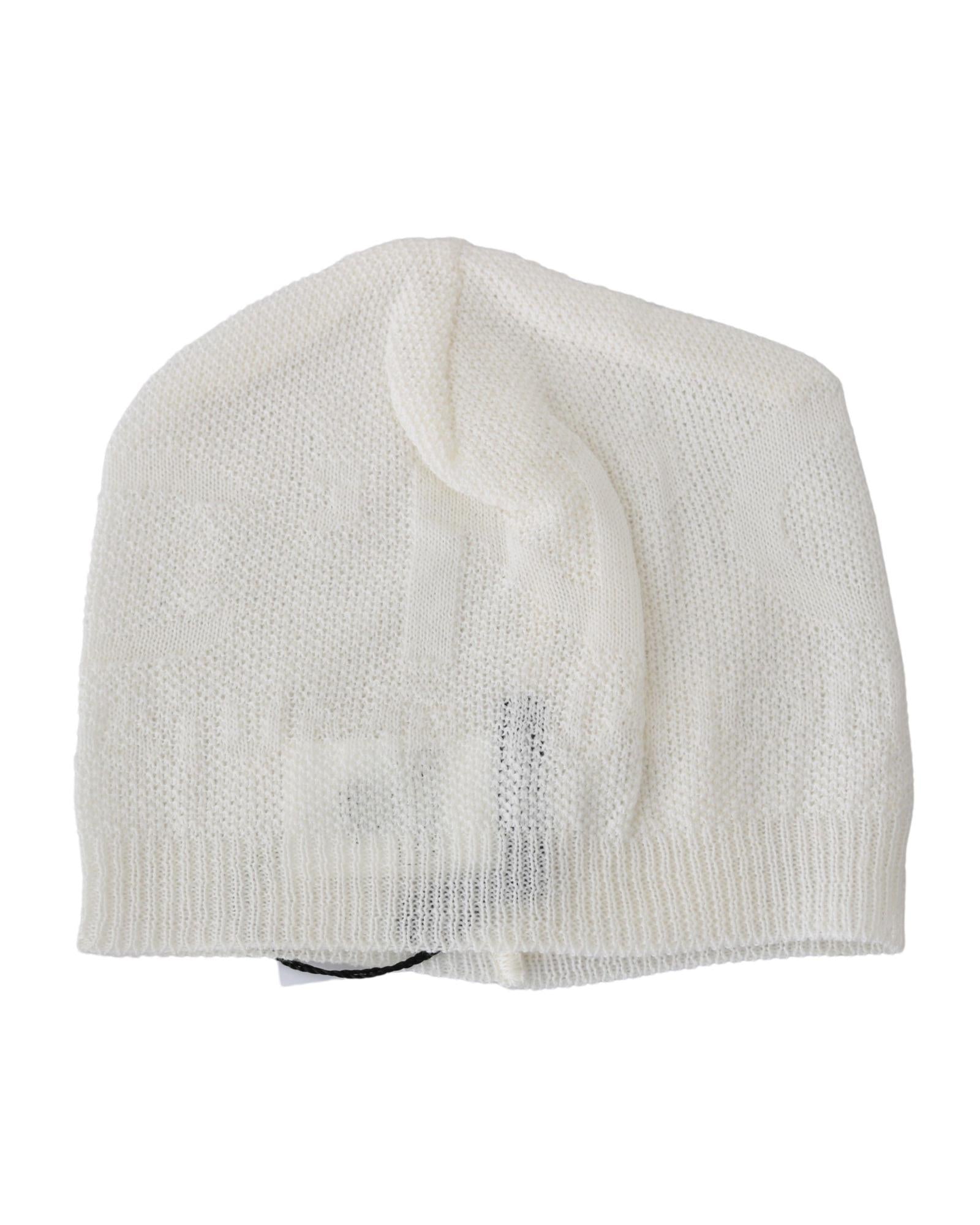 Costume National Men's Beanie White Wool Blend Branded Hat - One Size 3