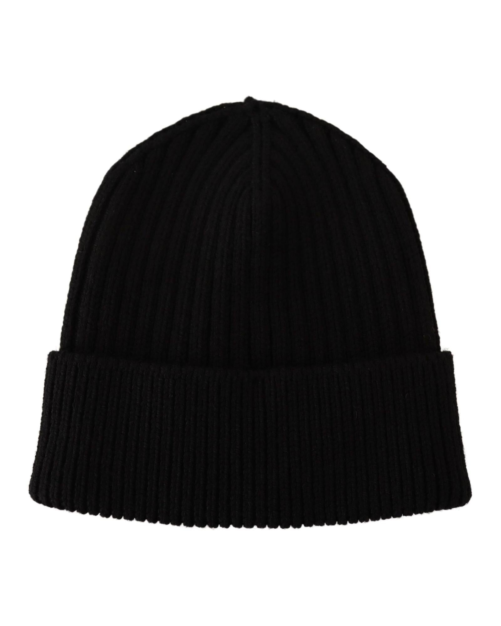100% Authentic Dolce & Gabbana Cable Knit Beanie Hat with Fleece Liner One Size Women 5