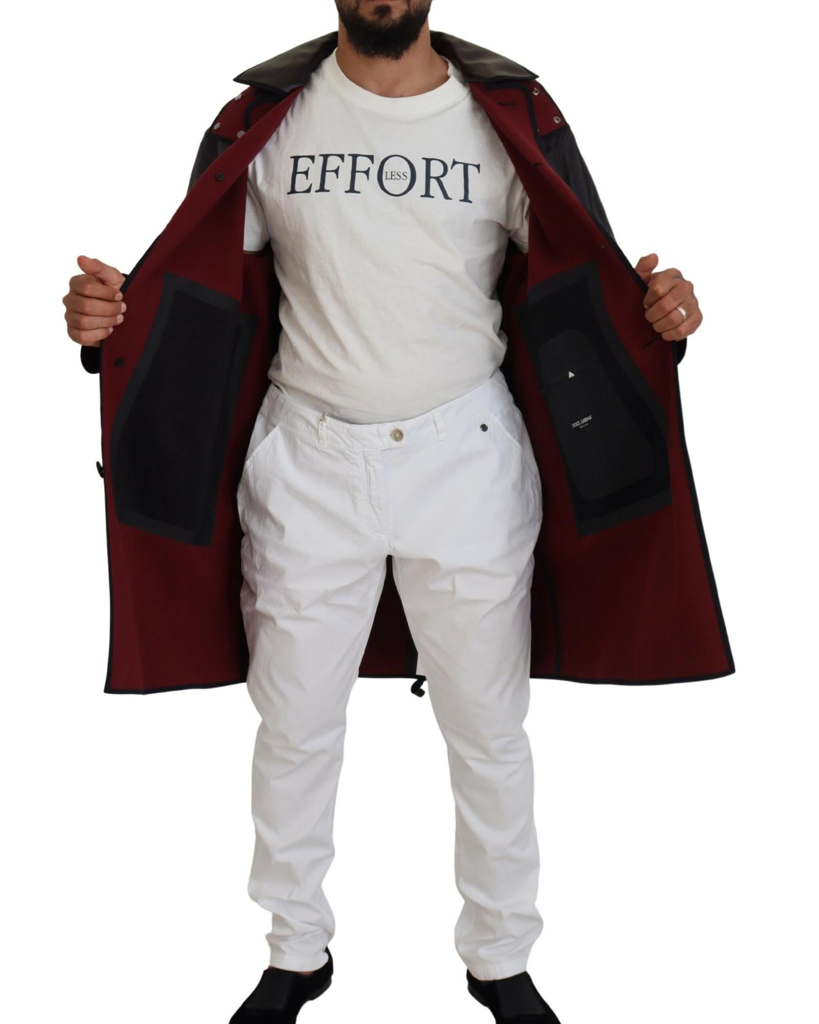 Hooded Parka Coat with Button Closure and Logo Details 48 IT Men 3