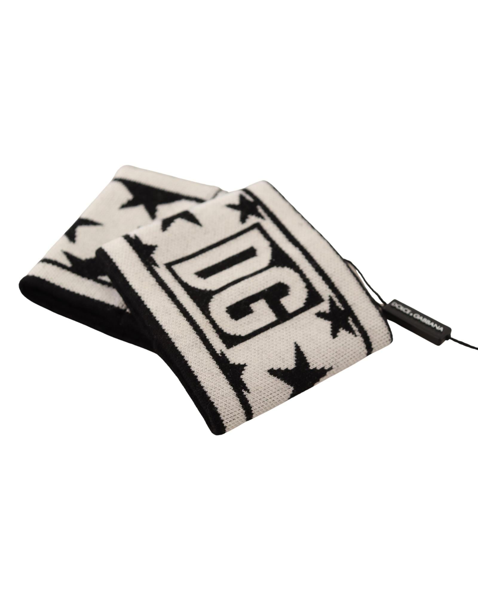 Embroidered Logo Wool Wristband Set One Size Men 4