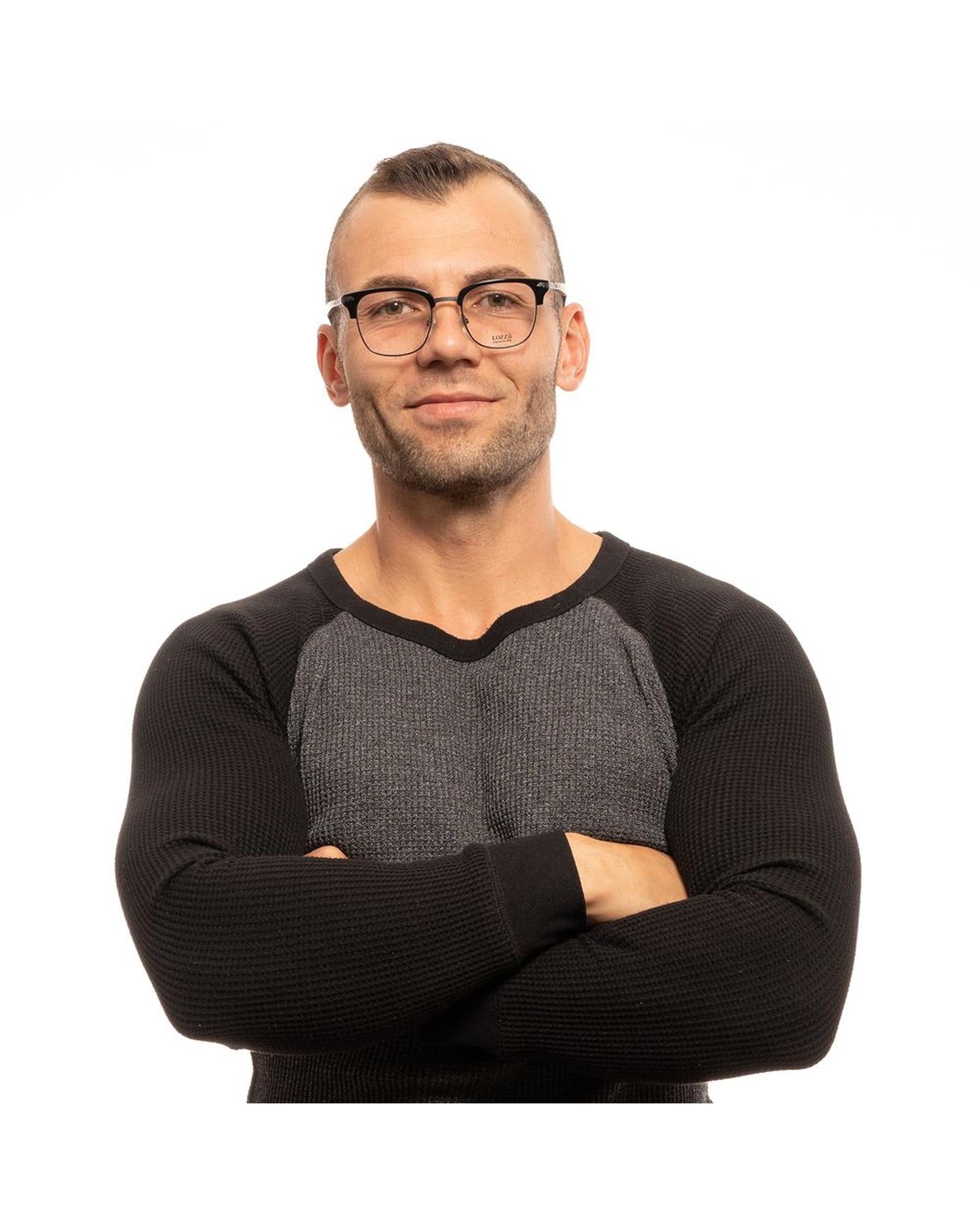 Lozza Unisex's Black Unisex Optical Frames - One Size 5