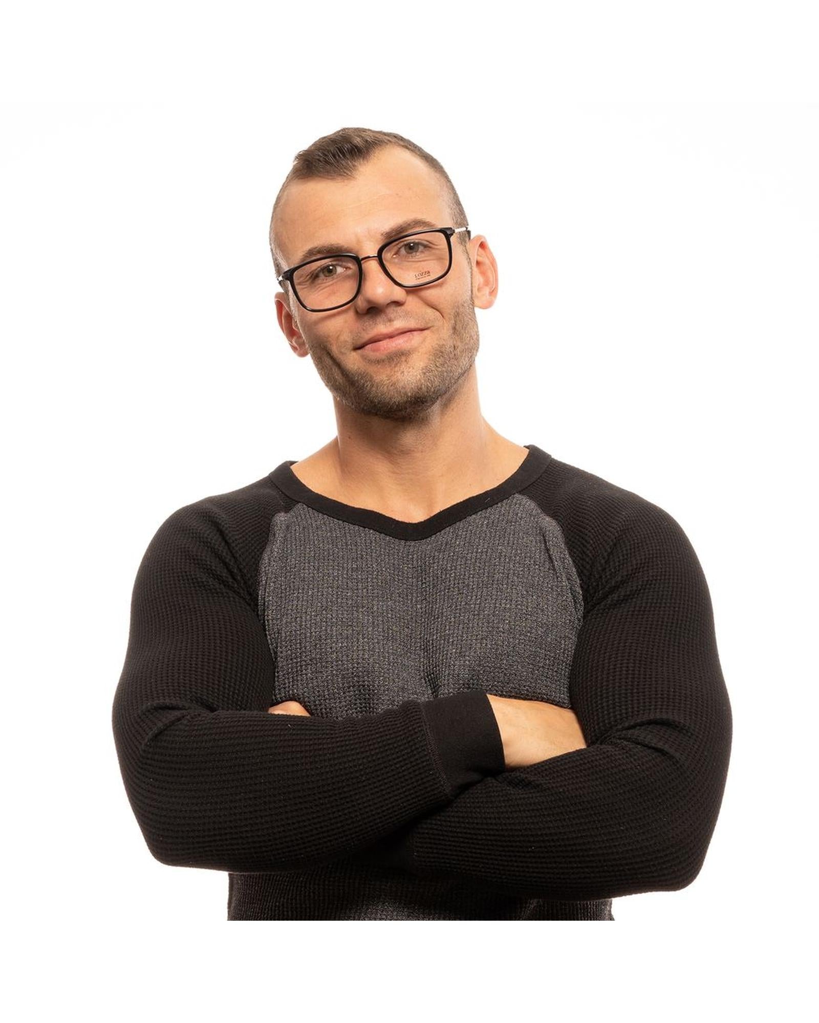 Lozza Men's Black  Optical Frames - One Size 4