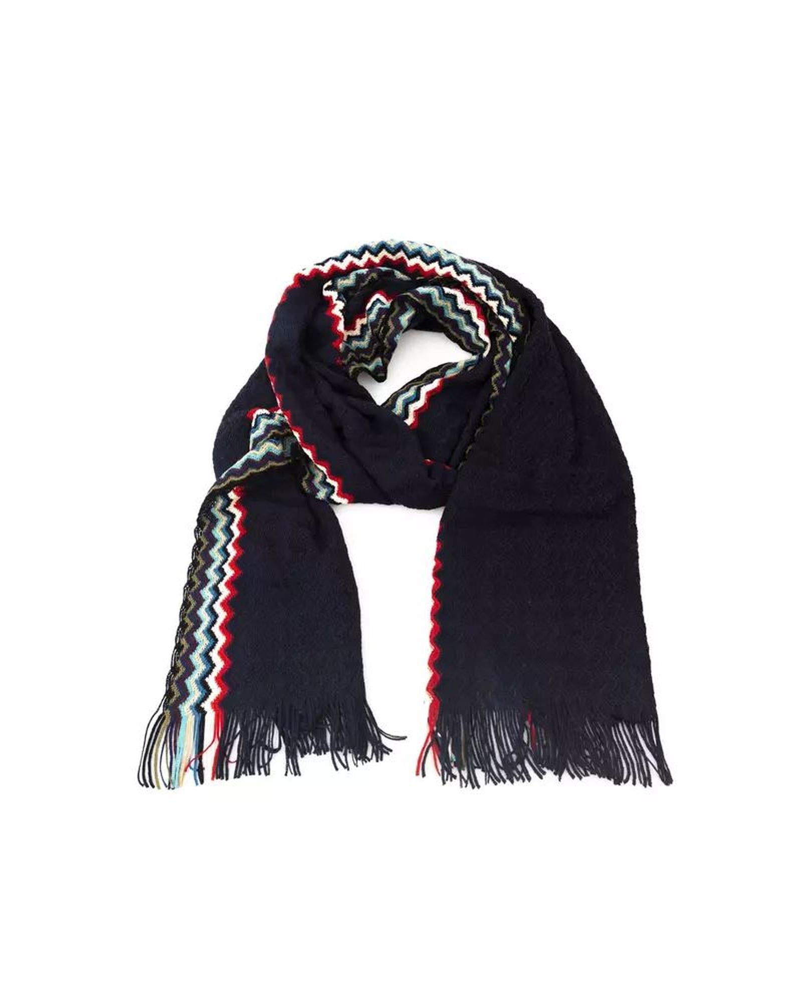 Geometric Fantasy Fringed Scarf One Size Men 3