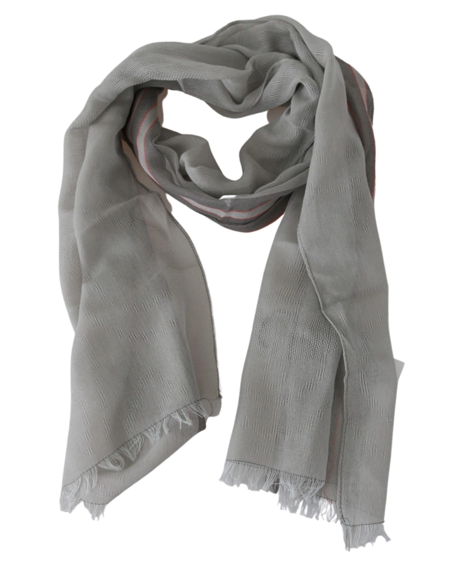 Cotton Mens Scarf with Logo Details One Size Men 5