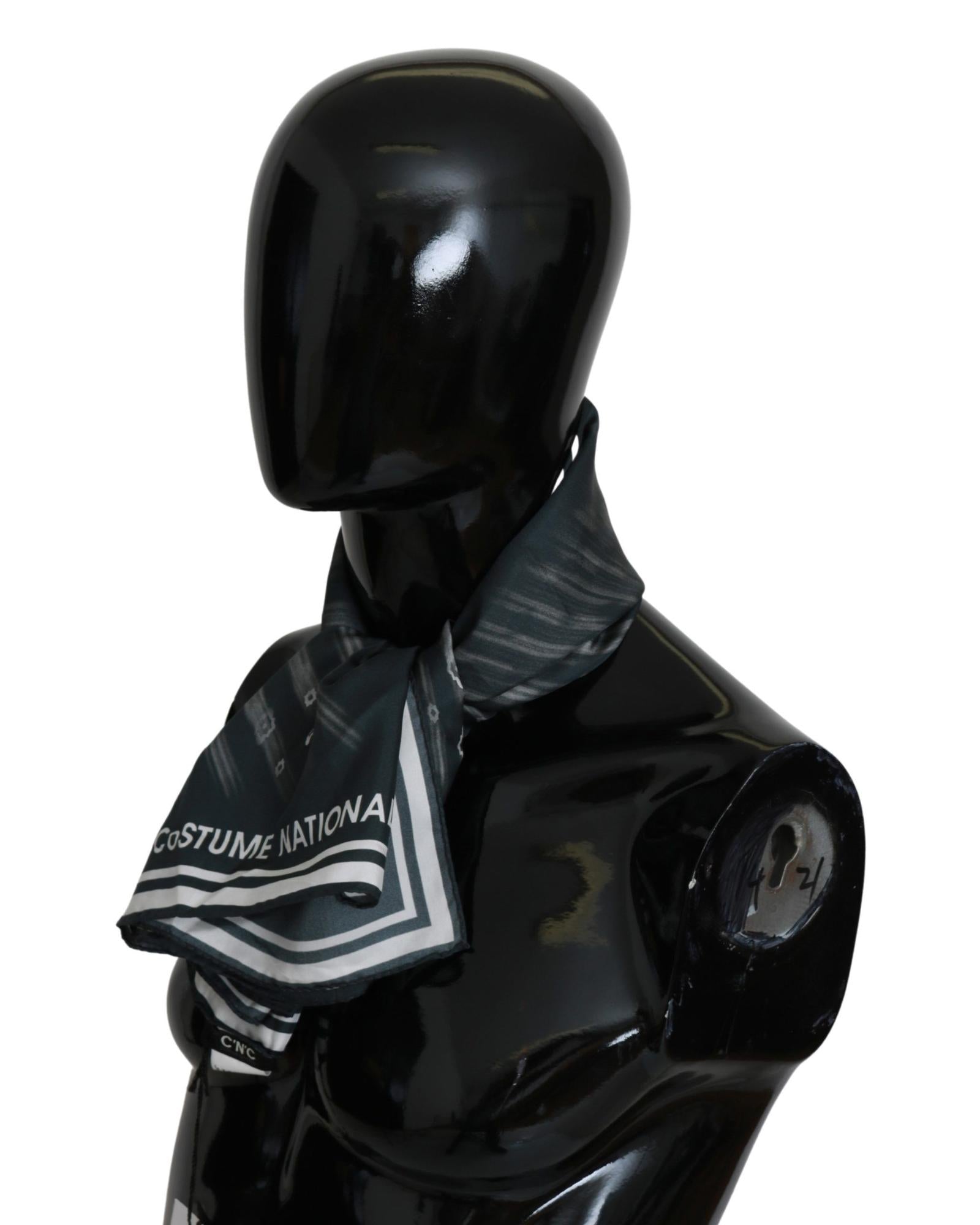 CNC Costume National Silk Womens Scarf One Size Men 4