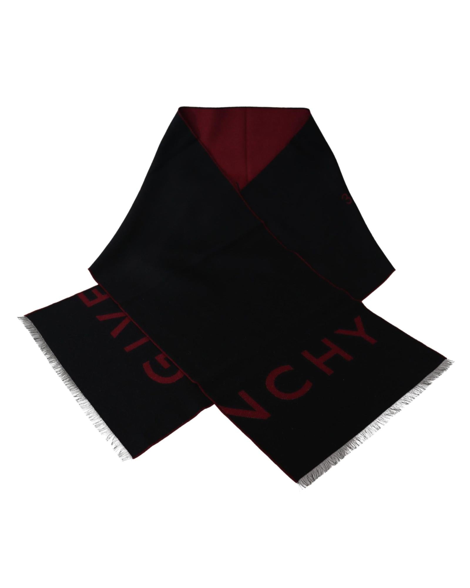 New Authentic Givenchy Scarf with Logo Details One Size Men 4