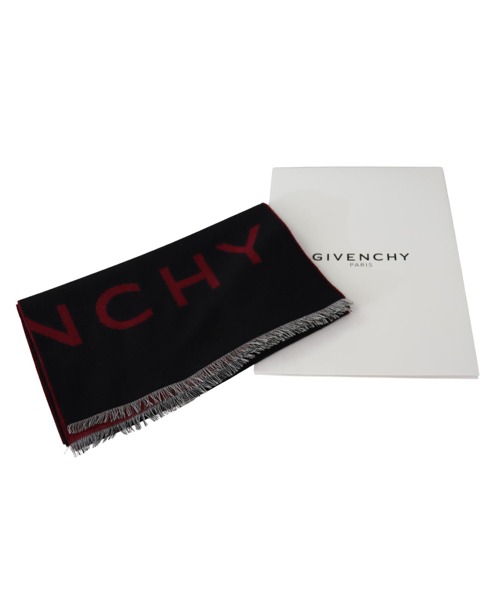 New Authentic Givenchy Scarf with Logo Details One Size Men 5