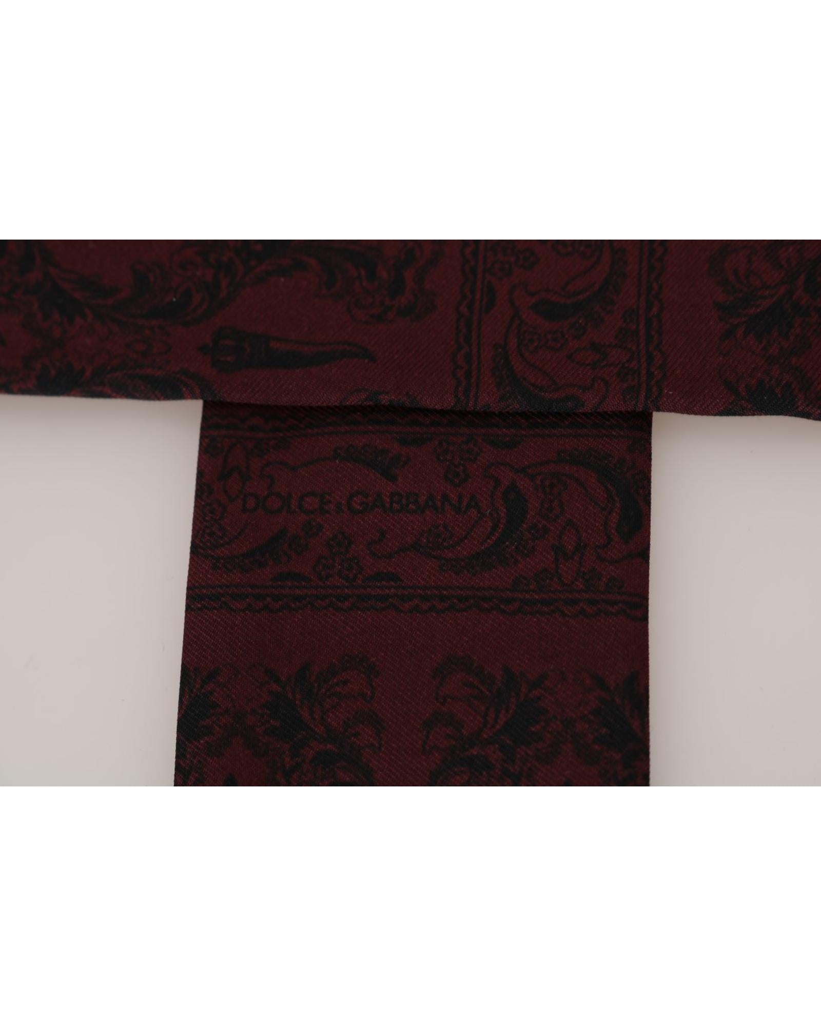 100% Silk Dolce & Gabbana Tie Scarf Wrap One Size Men 4