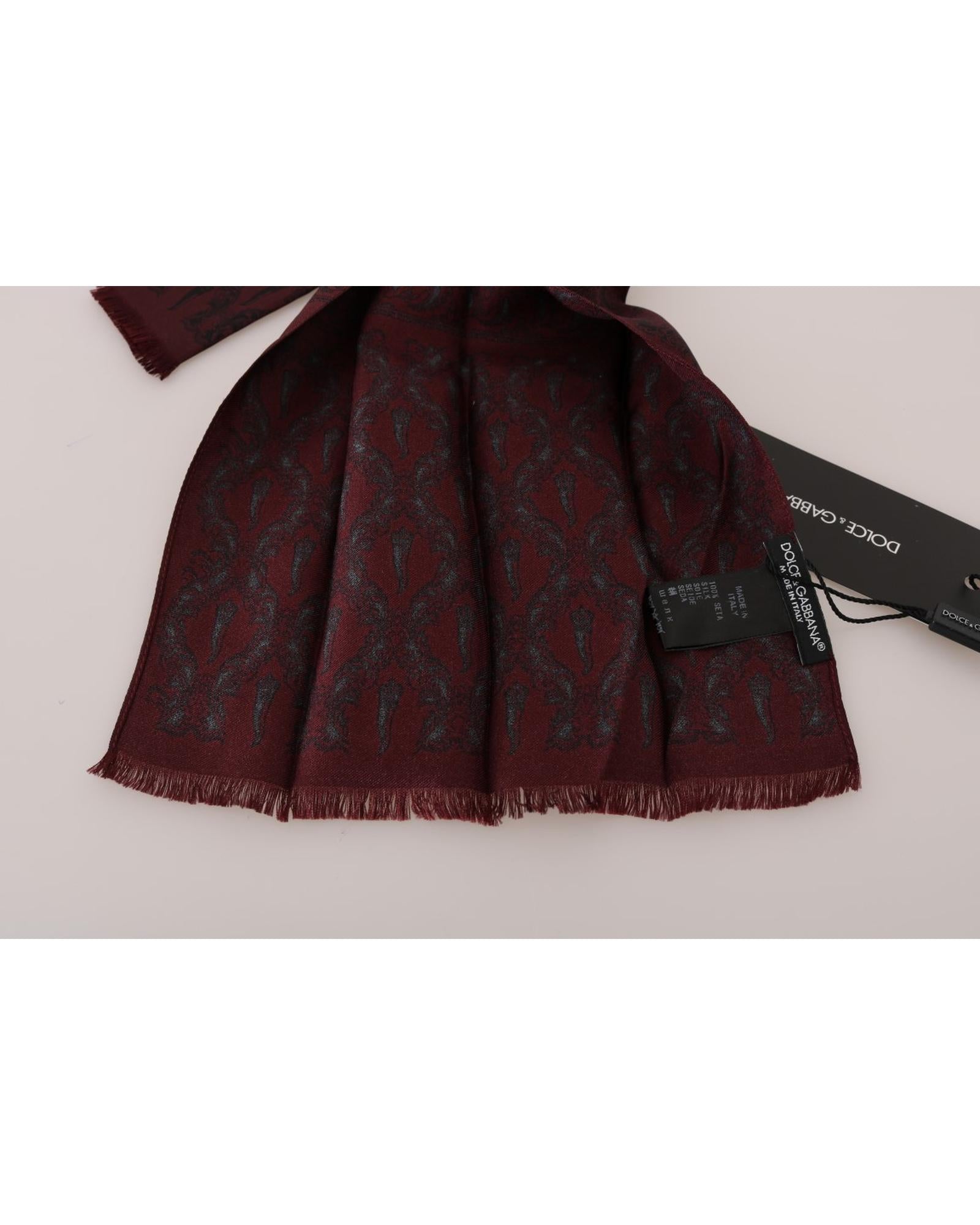 100% Silk Dolce & Gabbana Tie Scarf Wrap One Size Men 5