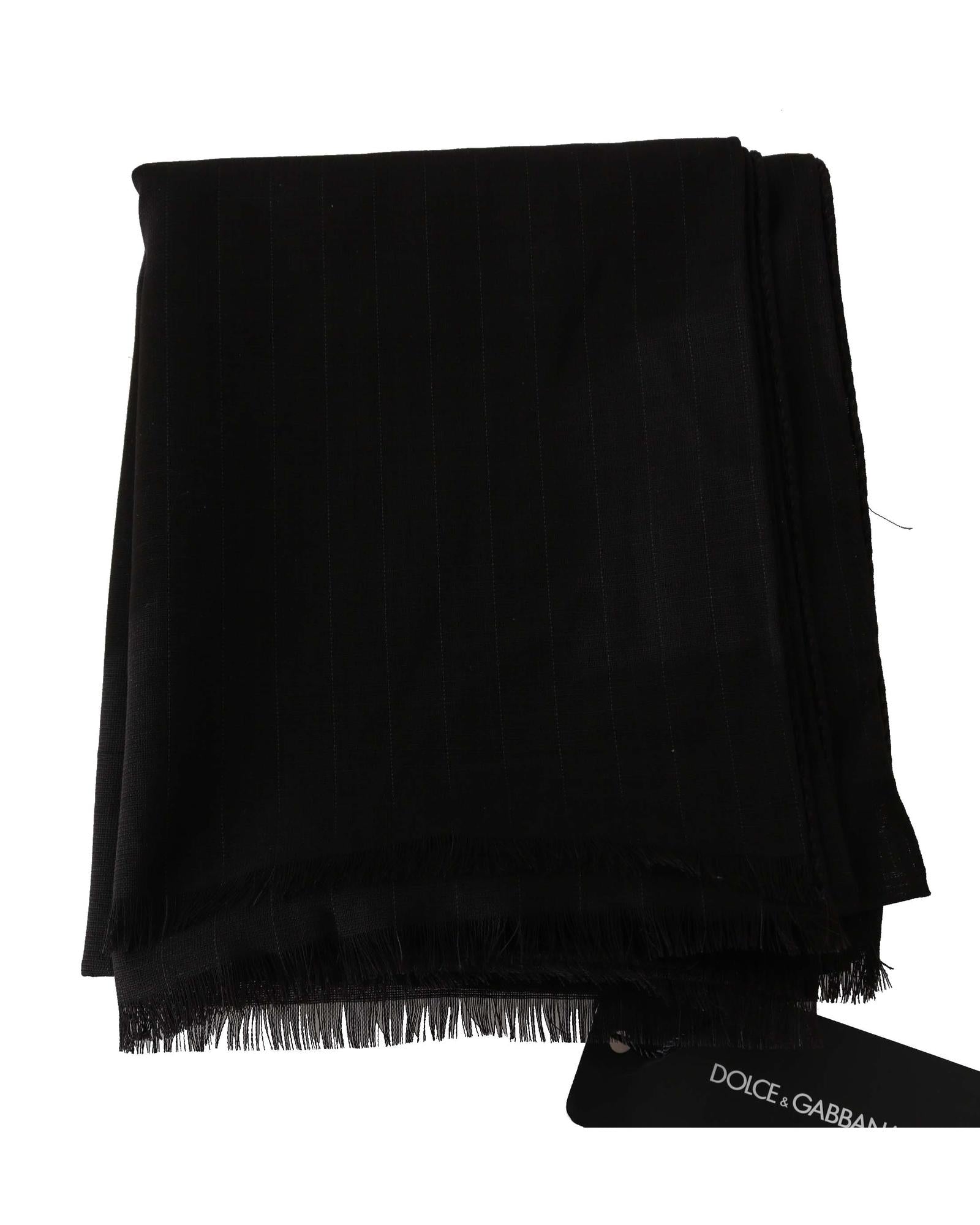 Dolce & Gabbana Mens Striped Wool Scarf One Size Men 3