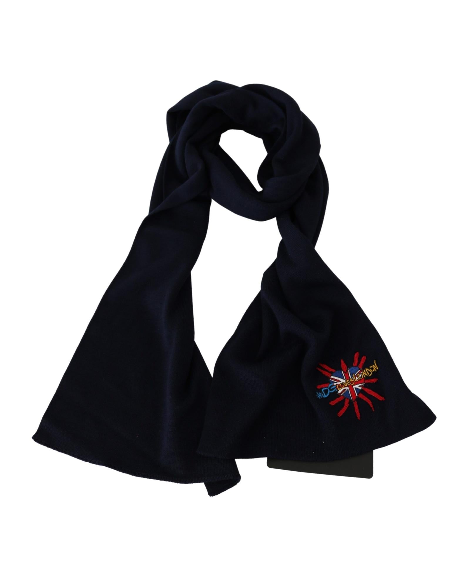 Gorgeous Dolce & Gabbana Mens Scarf with Embroidered Logo One Size Men 3
