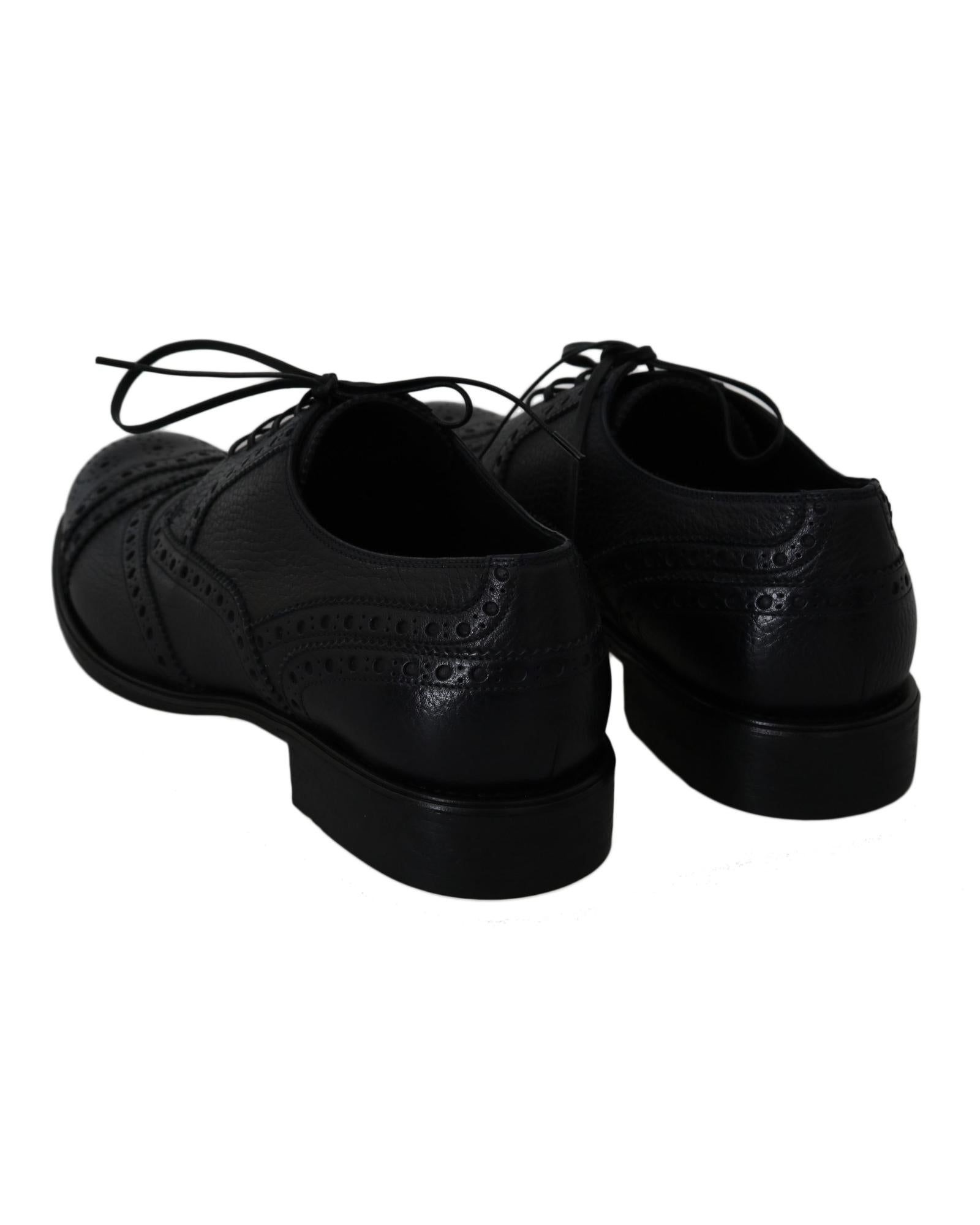 New Dolce & Gabbana Derby Taormina Wingtip Dress Shoes 40 EU Men 3