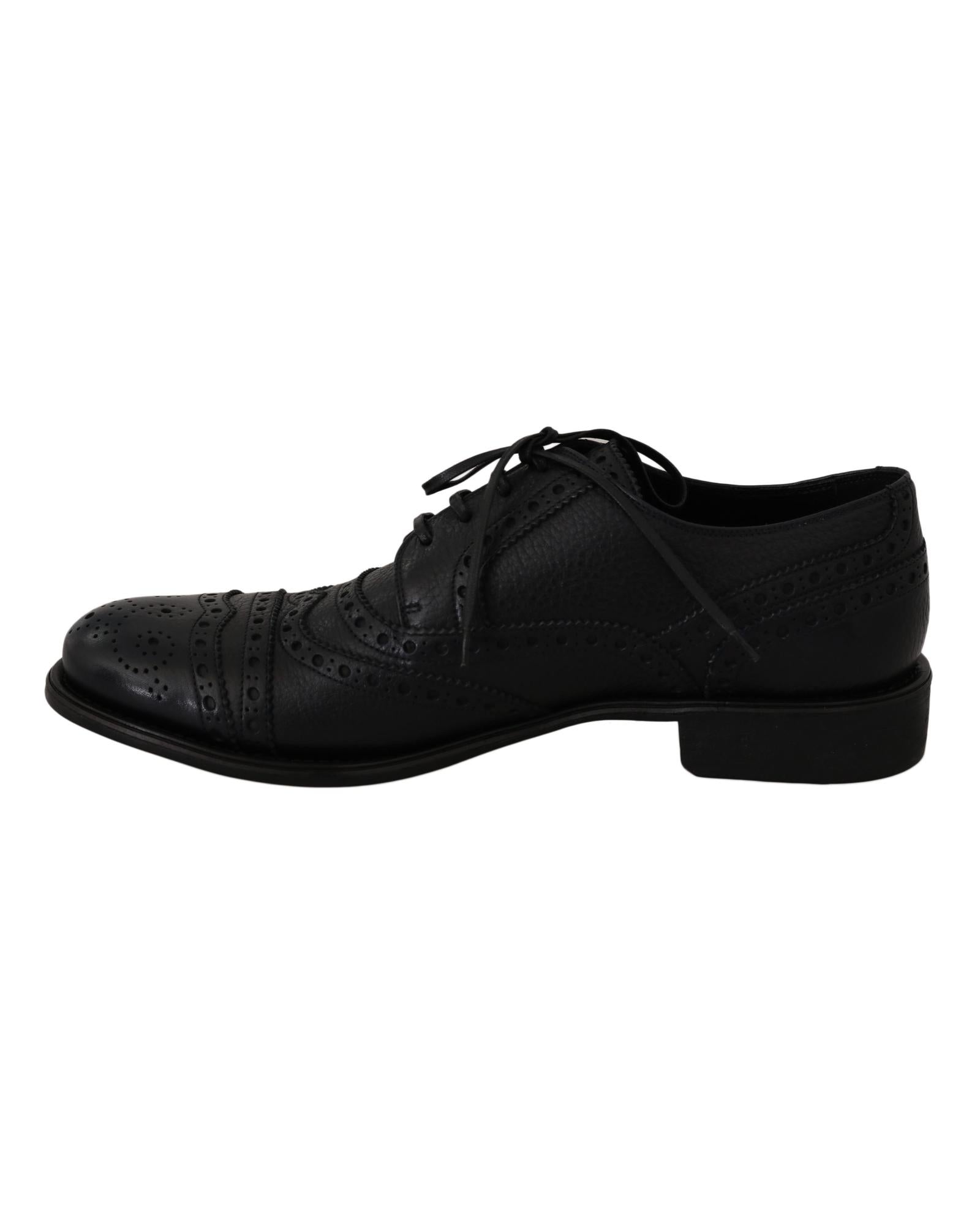 New Dolce & Gabbana Derby Taormina Wingtip Dress Shoes 40 EU Men 4