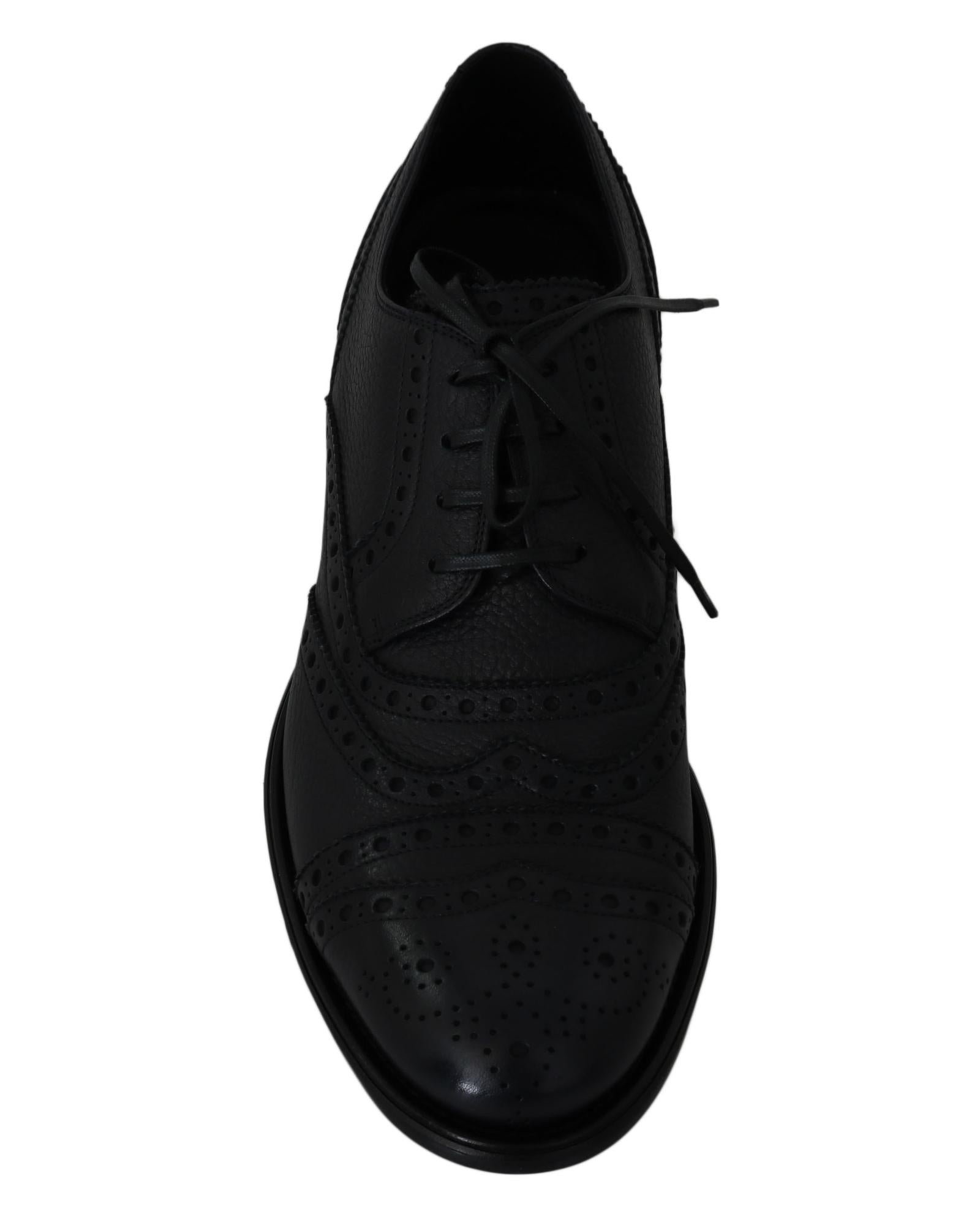 New Dolce & Gabbana Derby Taormina Wingtip Dress Shoes 40 EU Men 6