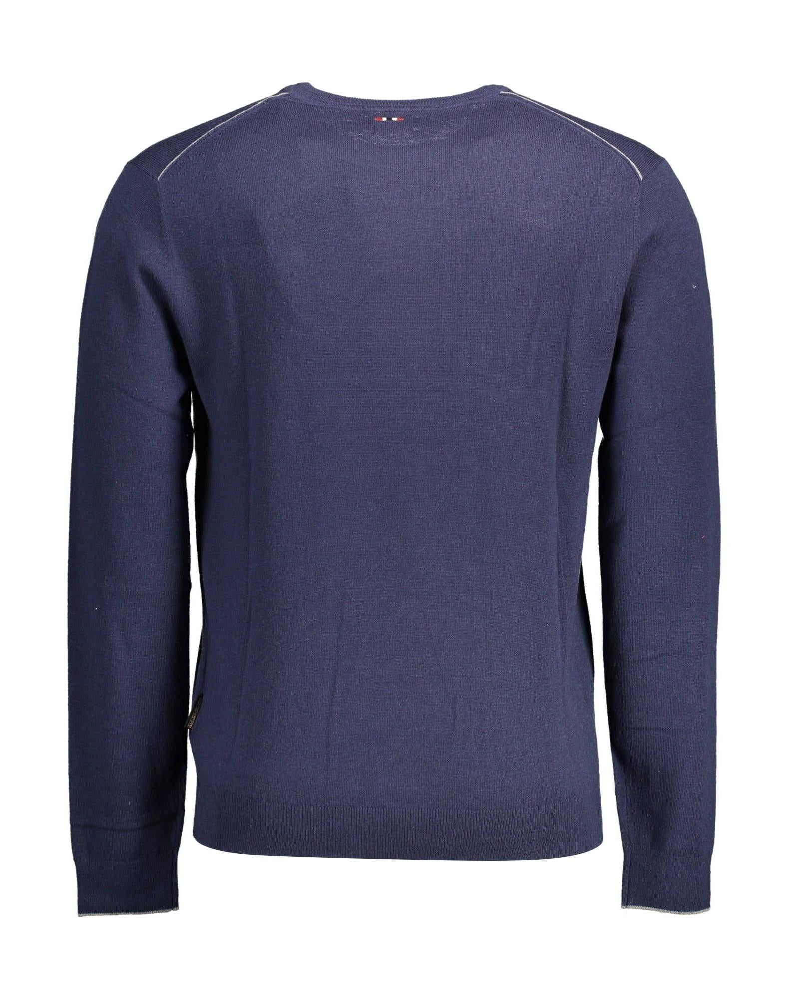 Napapijri Men's Blue Wool Shirt - 2XL