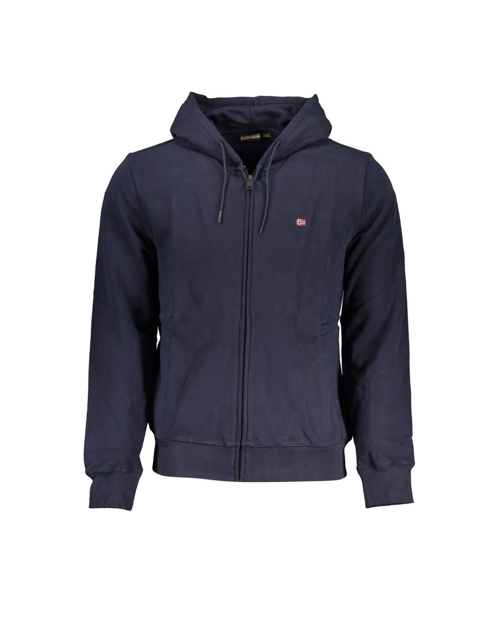 Napapijri Men's Blue Cotton Sweater - S