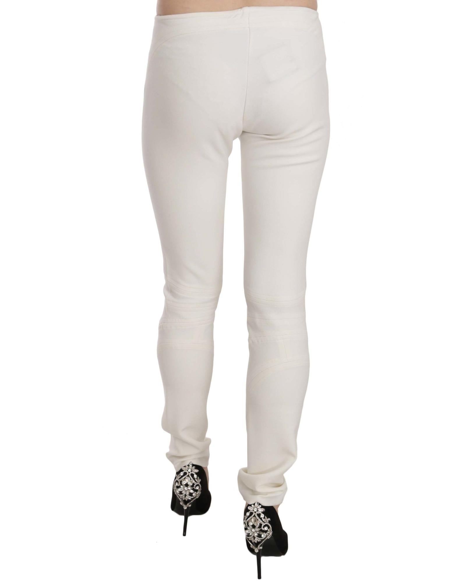 Just Cavalli Mid Waist Skinny Dress Trouser Pants 42 IT Women 3