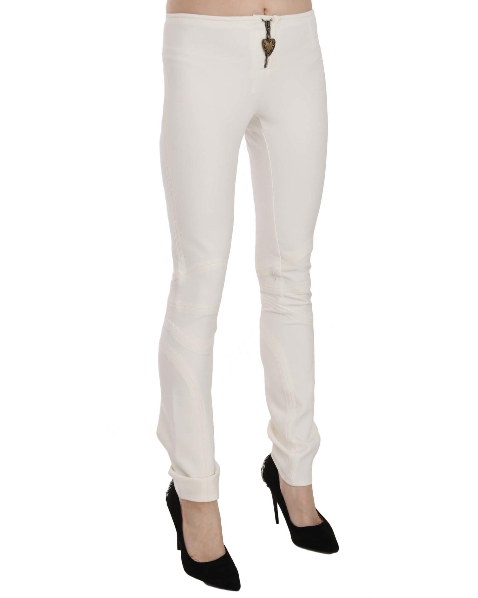 Just Cavalli Mid Waist Skinny Dress Trouser Pants 42 IT Women 4