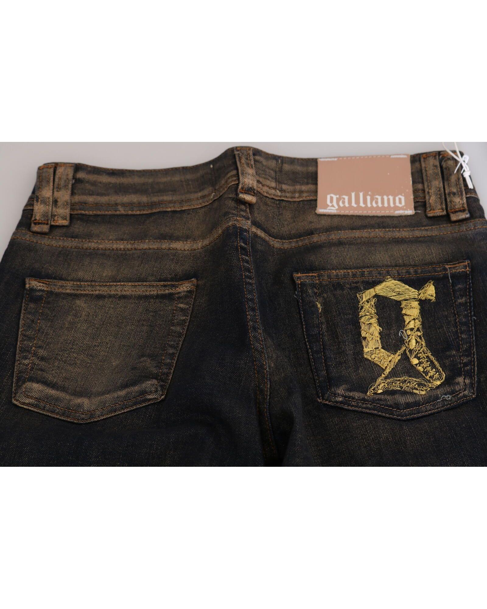 Mid Waist Flared Denim Casual Pants W26 US Women 6