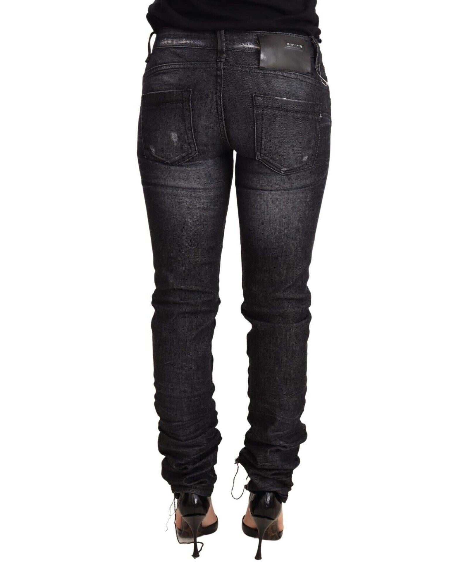 Authentic ACHT Jeans with Slim Fit Cut and Zipper Closure W26 US Women 3