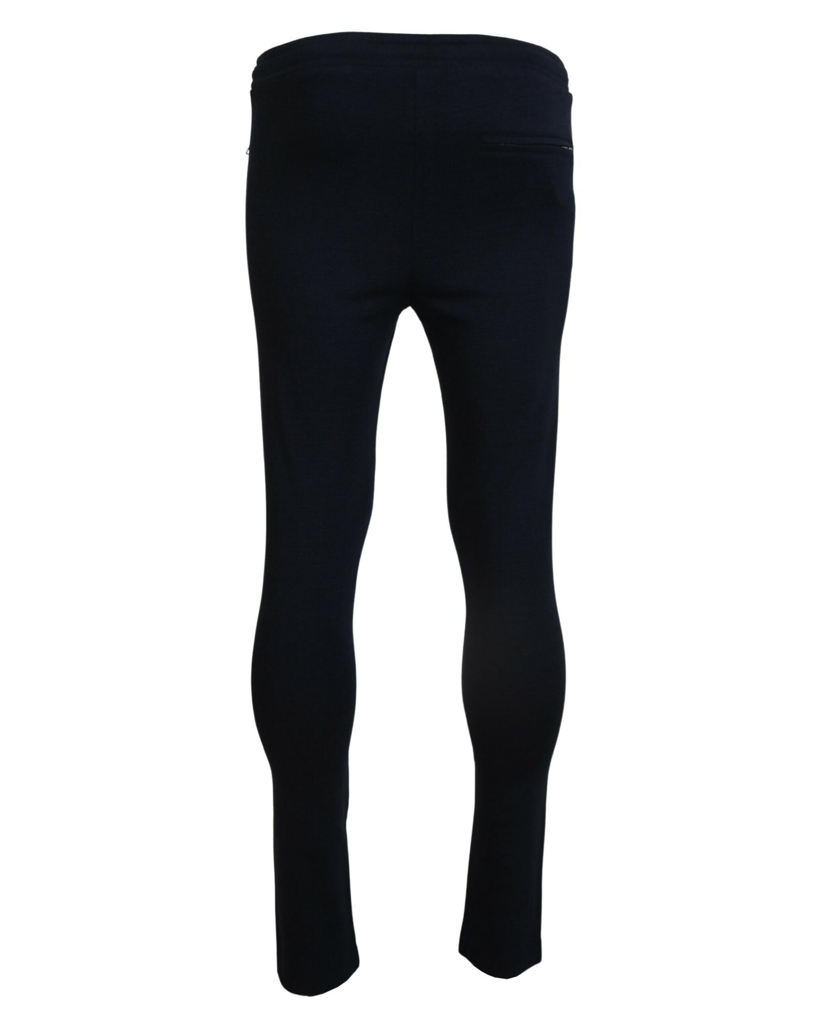 Blue Track Casual Sweatpants with Logo Details by Dolce & Gabbana 44 IT Men 3