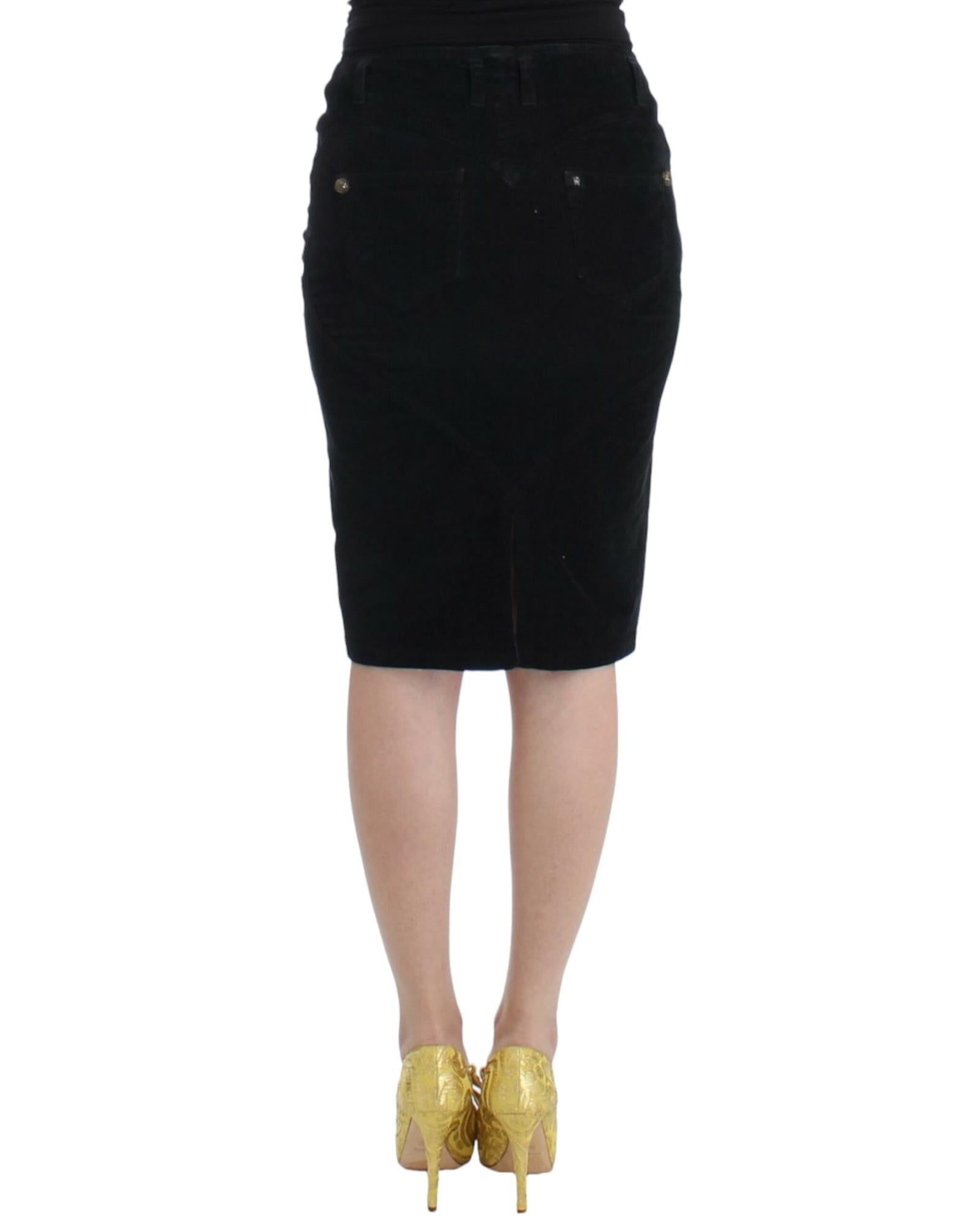 Just Cavalli Pencil Skirt with Logo Details 42 IT Women 3