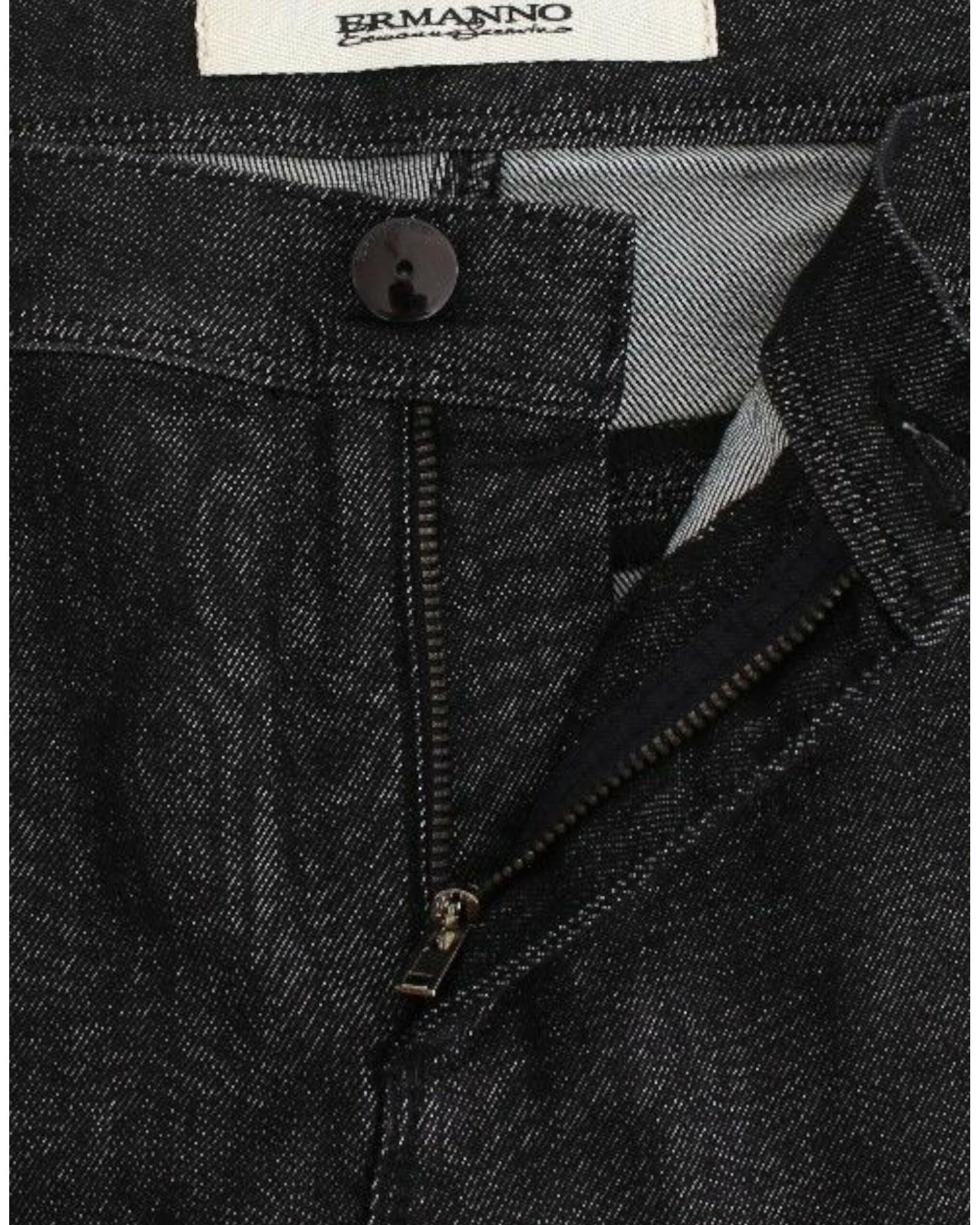 Authentic Ermanno Scervino Black Skinny Jeans with Logo Details W26 US Women 5