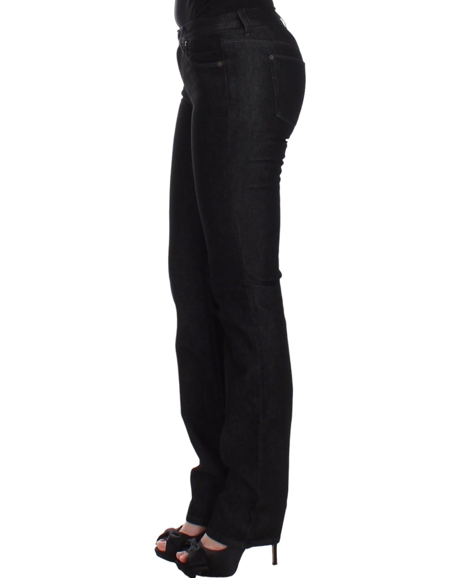 Authentic Ermanno Scervino Black Skinny Jeans W26 US Women