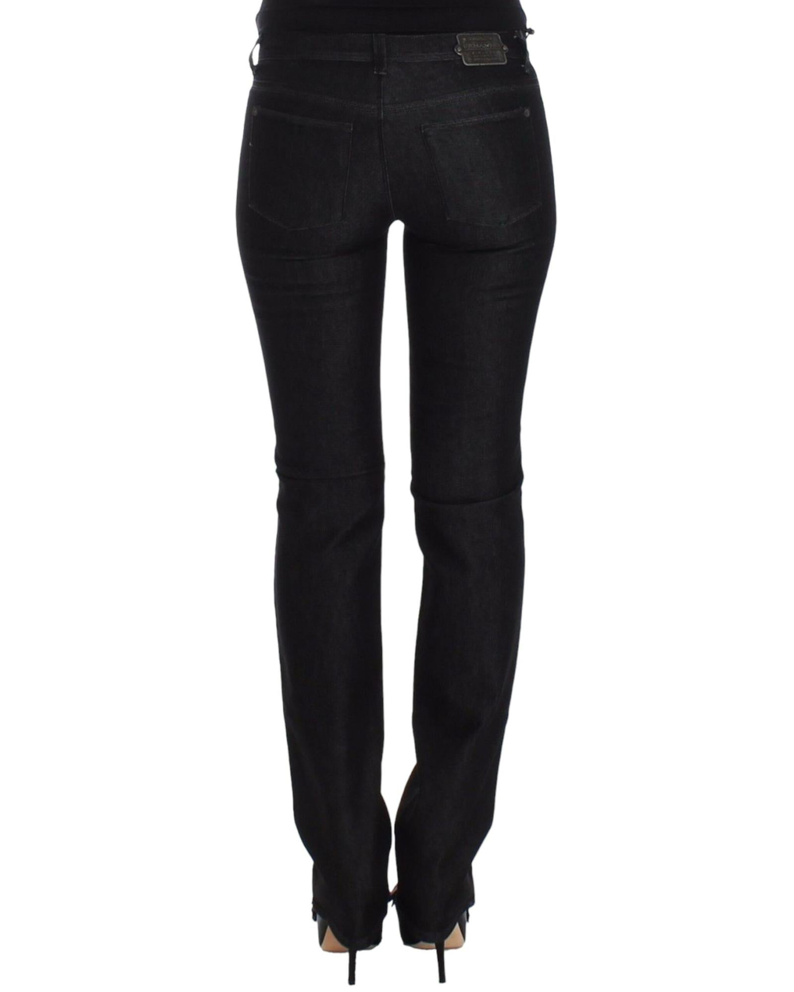 Authentic Ermanno Scervino Black Skinny Jeans W26 US Women 3
