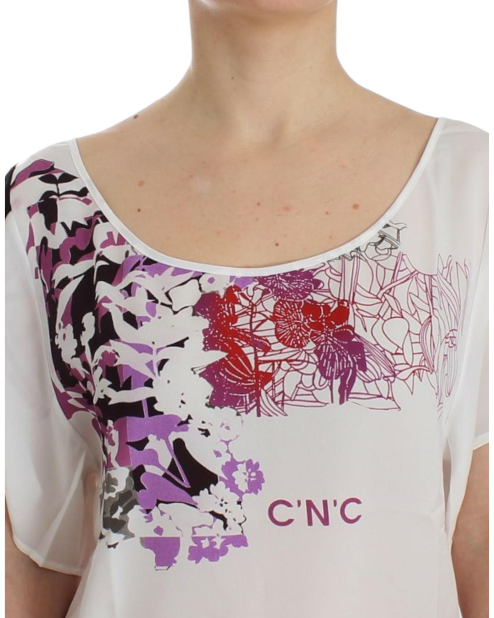 CNC Costume National V-Neck T-Shirt Blouse S Women 4